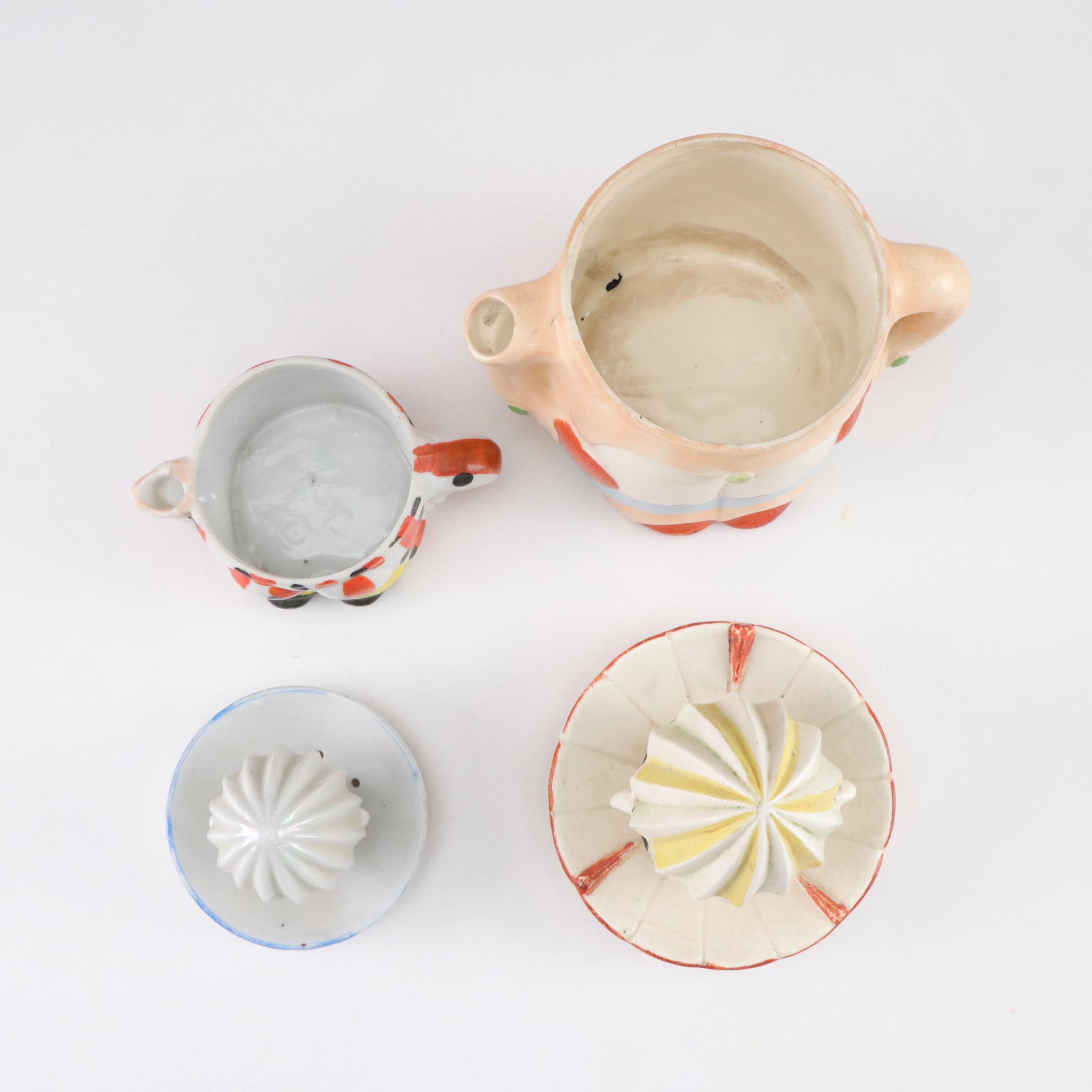 Ceramic Japanese Clown Juicer Reamers