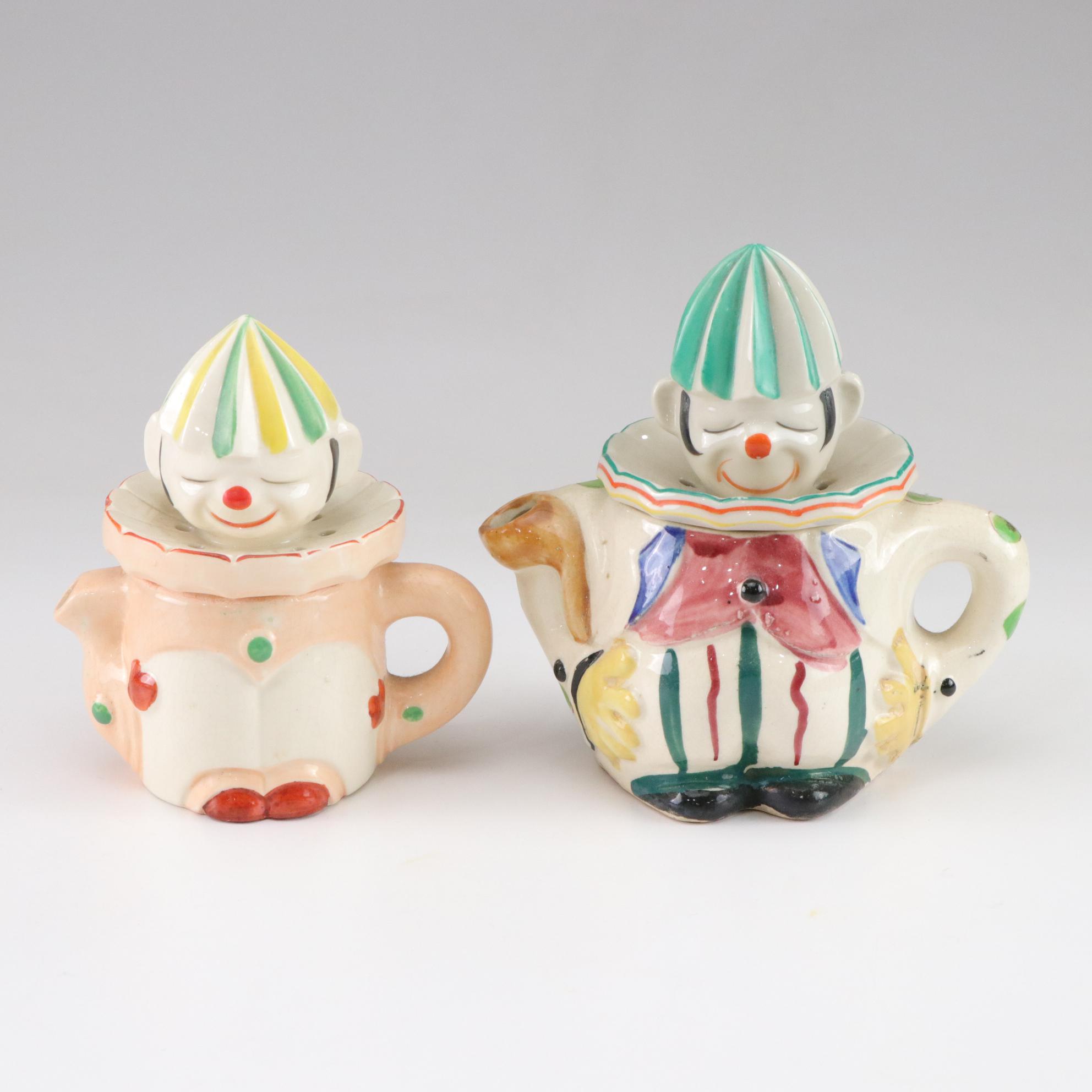 Ceramic Japanese Clown Juicer Reamers