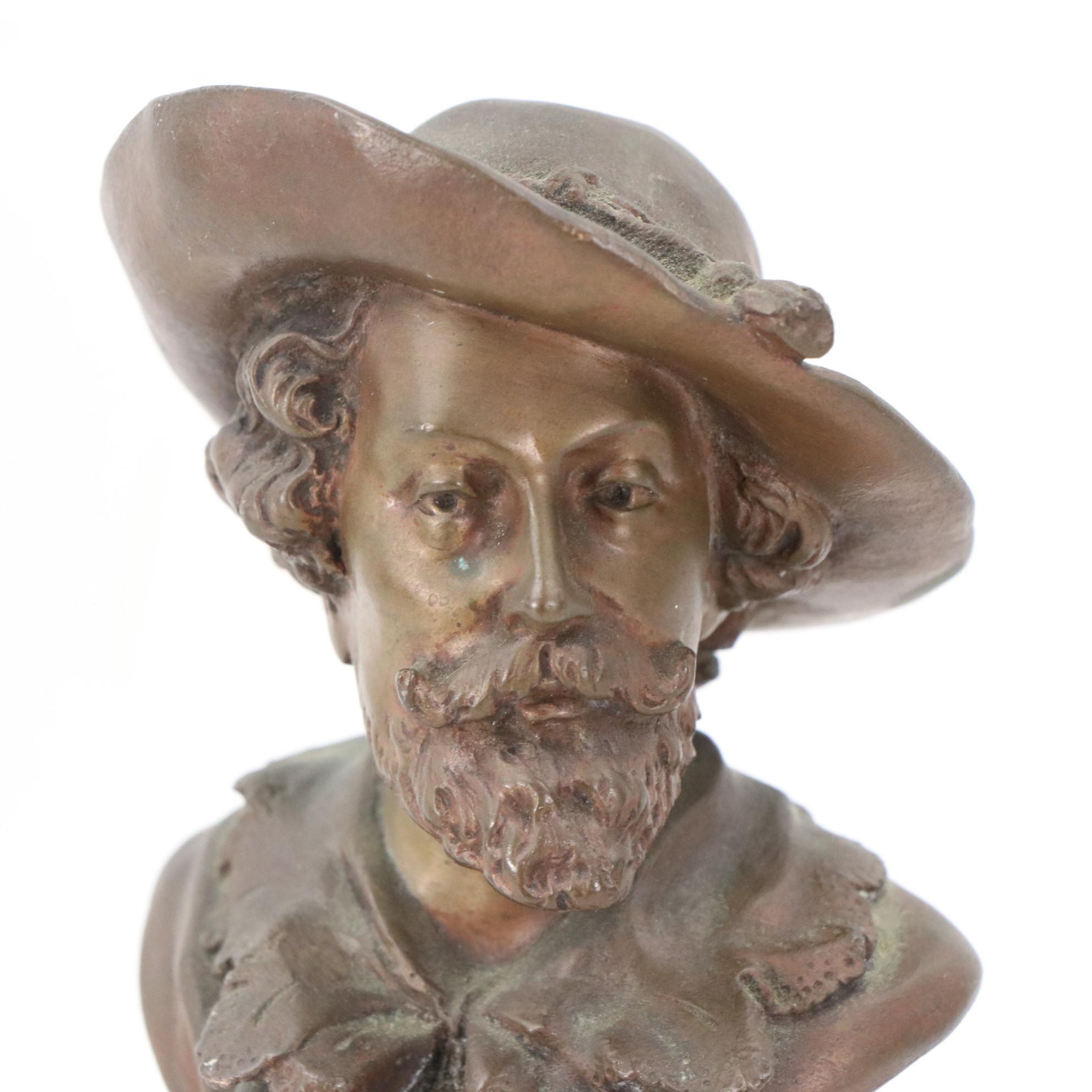 Bronze Bust Sculpture of Peter Paul Rubens