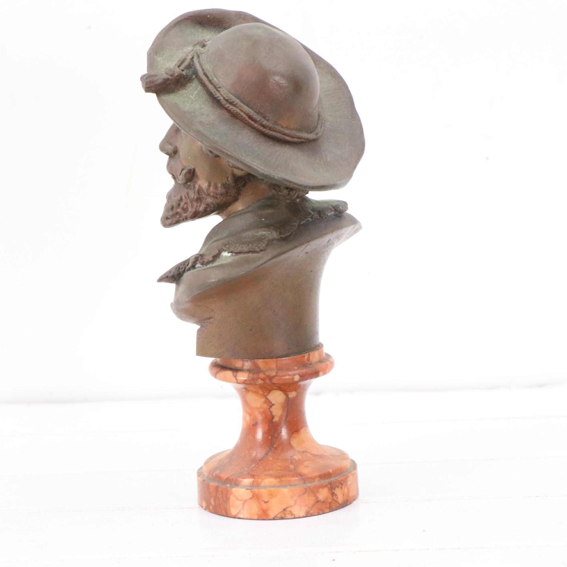 Bronze Bust Sculpture of Peter Paul Rubens