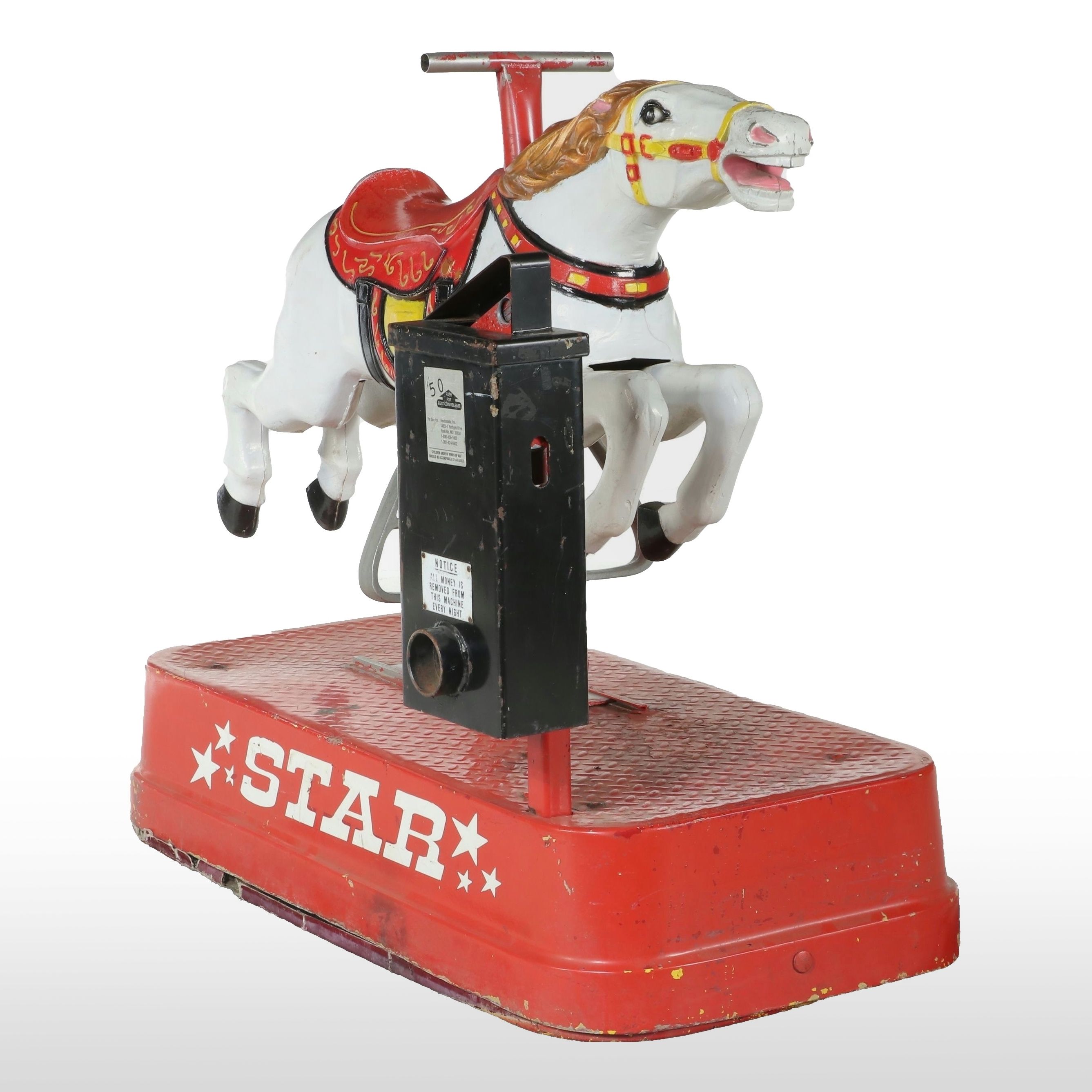 Star Coin-Operated Mechanical Horse Ride, Mid to Late 20th Century