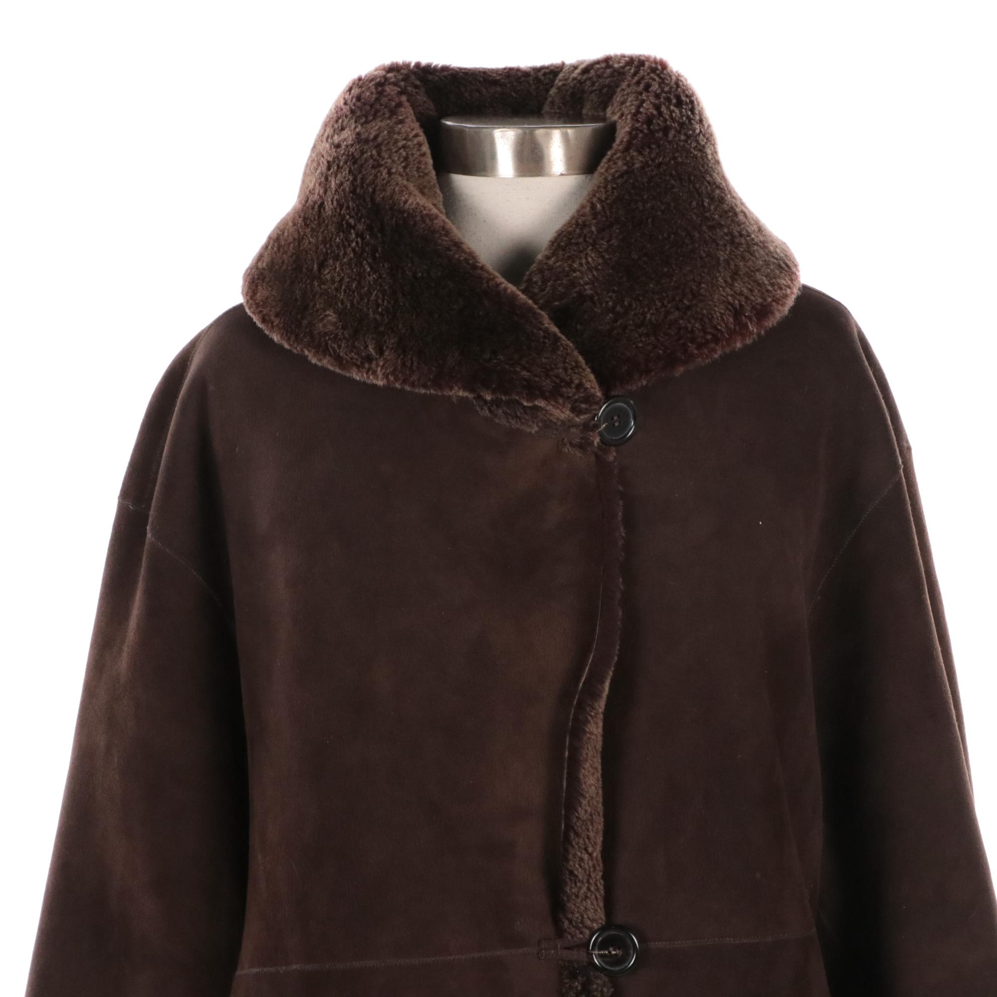 Maxfield Parrish/Bergdorf Goodman Reversible Shearling Coat