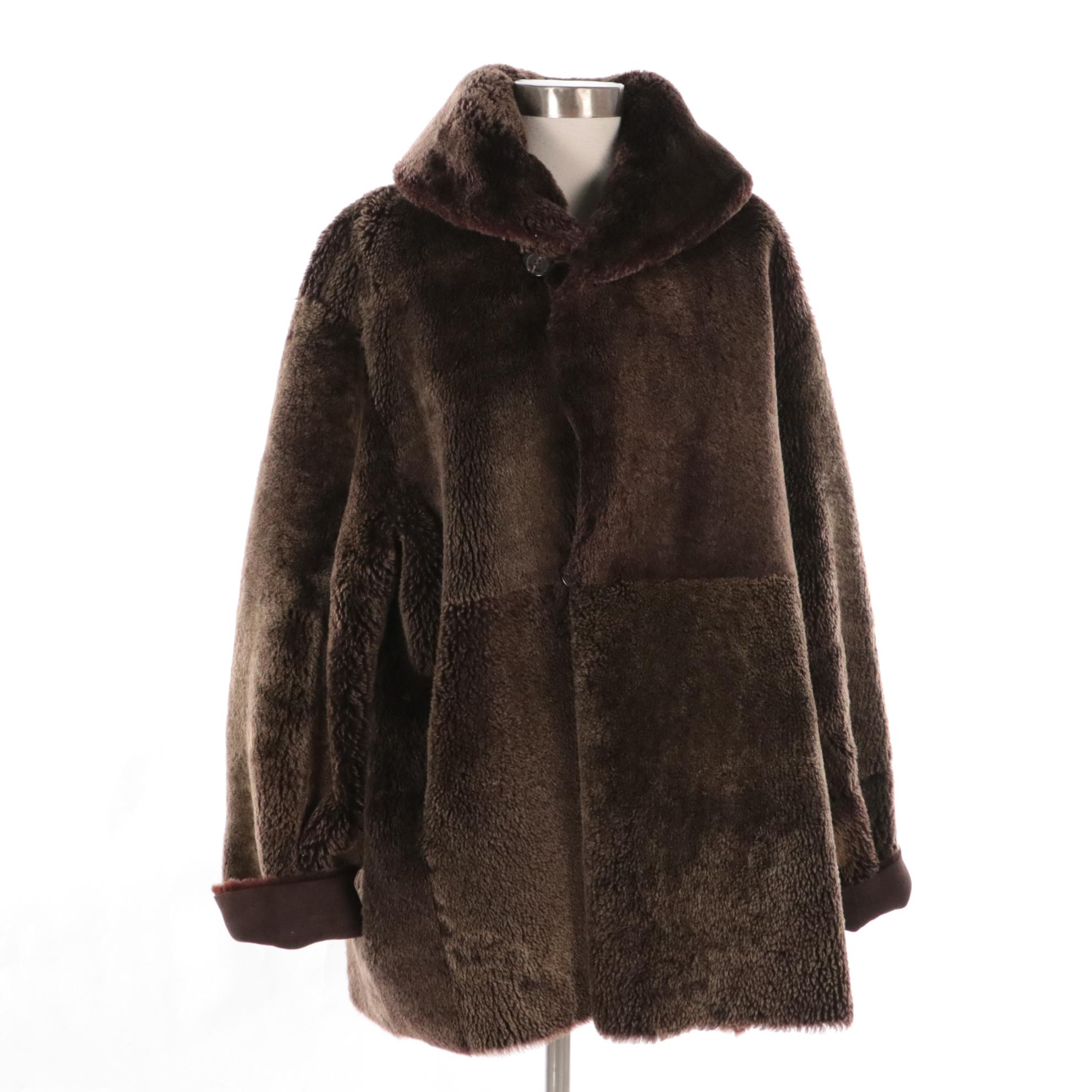 Maxfield Parrish/Bergdorf Goodman Reversible Shearling Coat