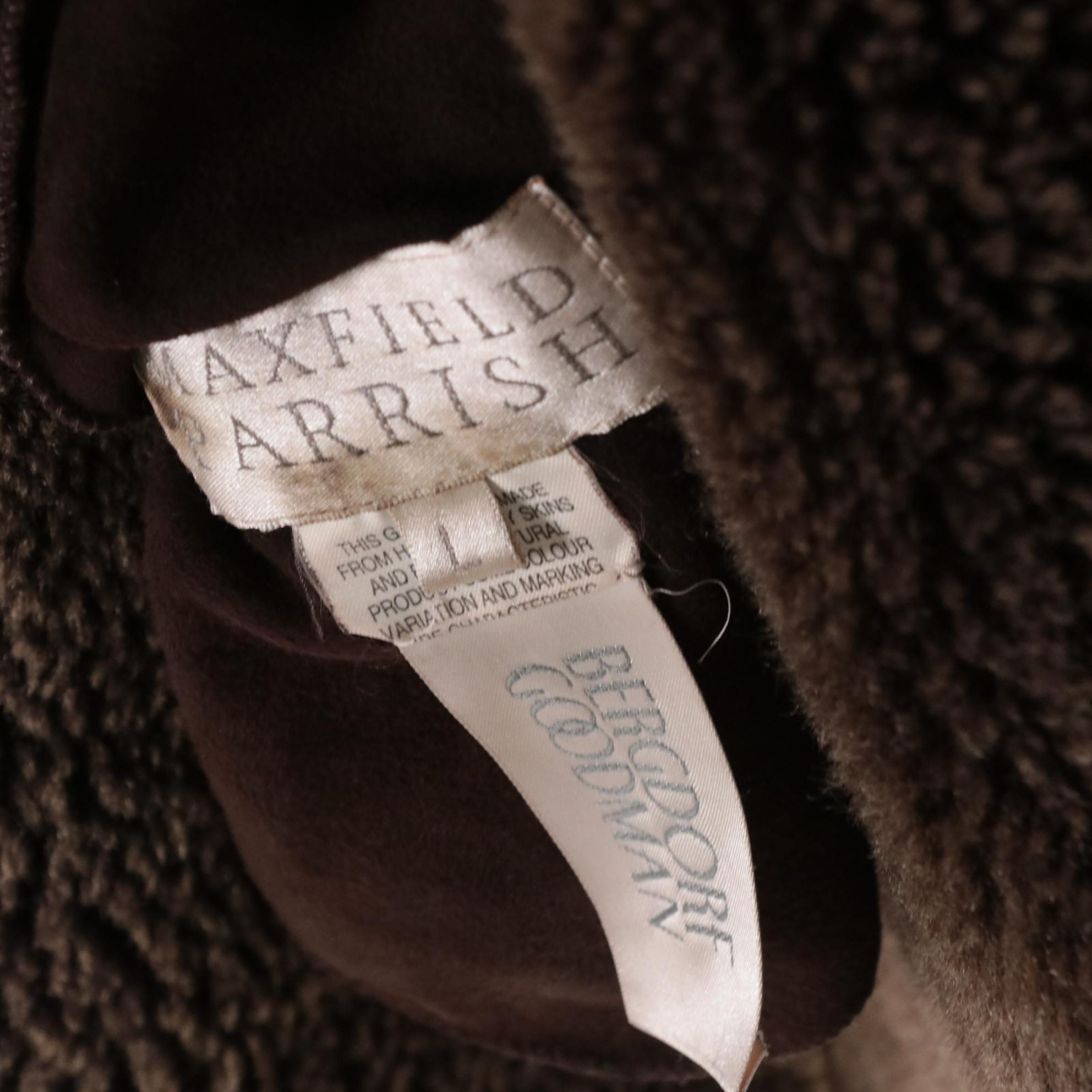 Maxfield Parrish/Bergdorf Goodman Reversible Shearling Coat