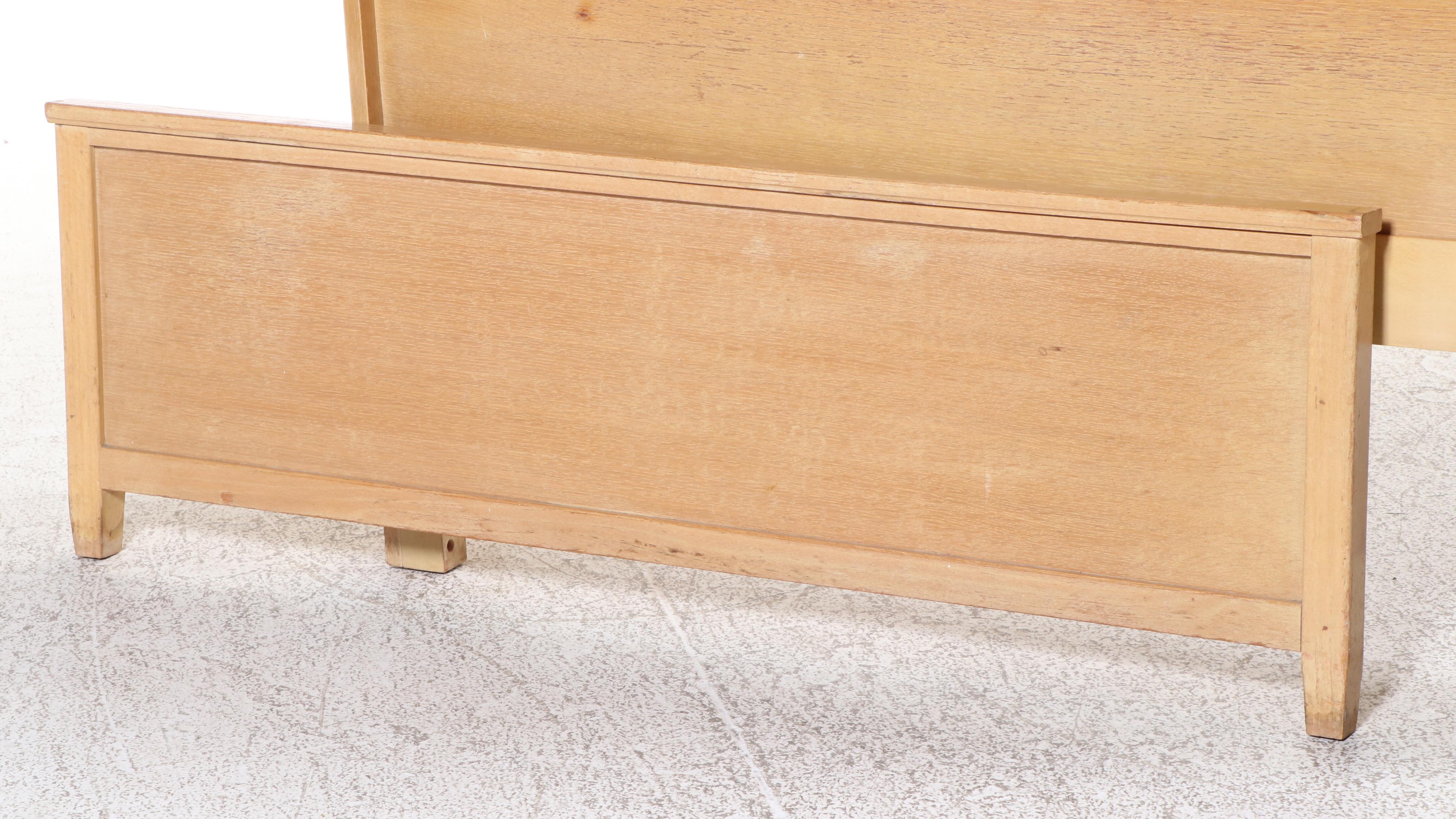 Mid Century Modern Oak Full Size Bed Frame