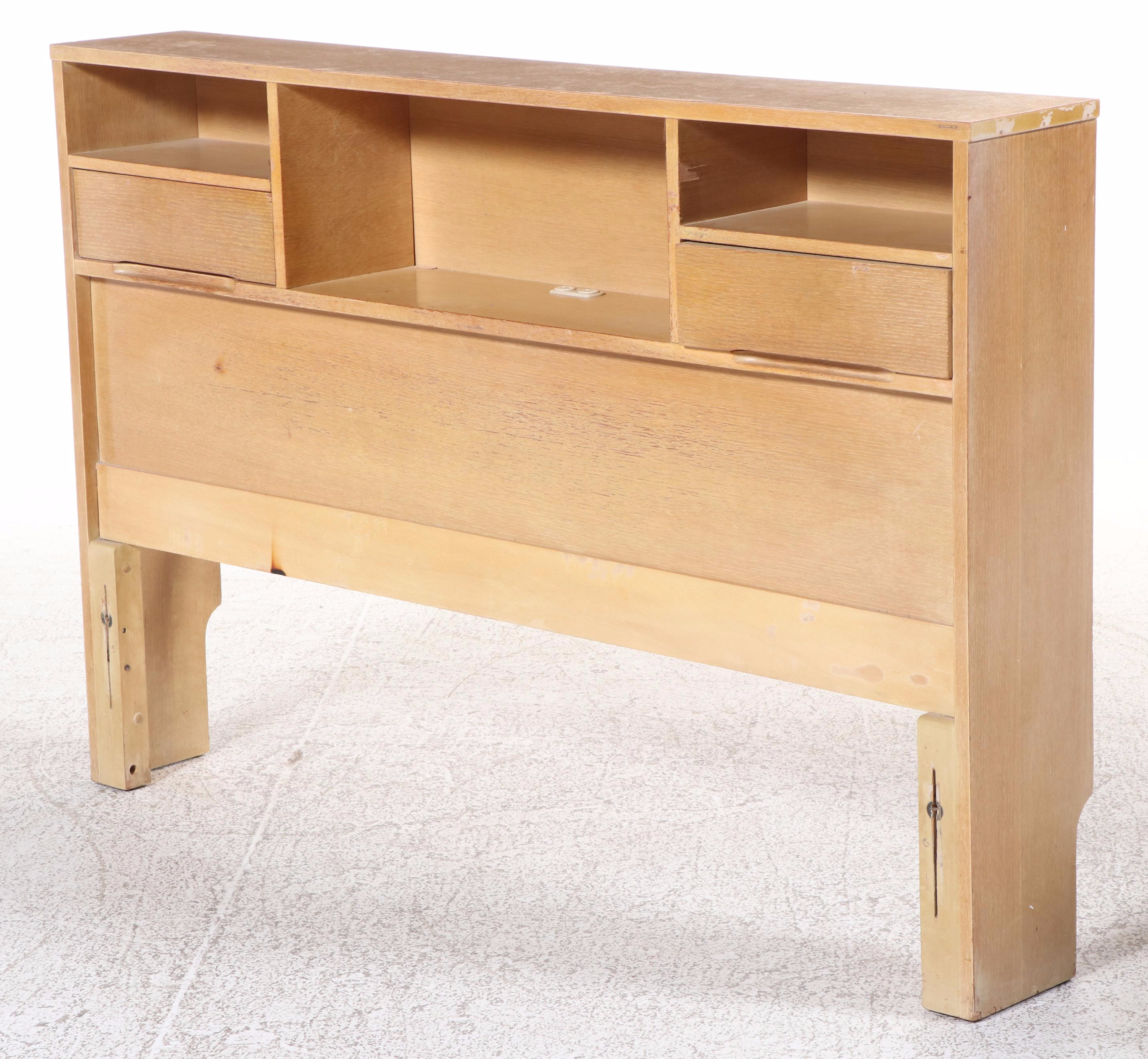 Mid Century Modern Oak Full Size Bed Frame