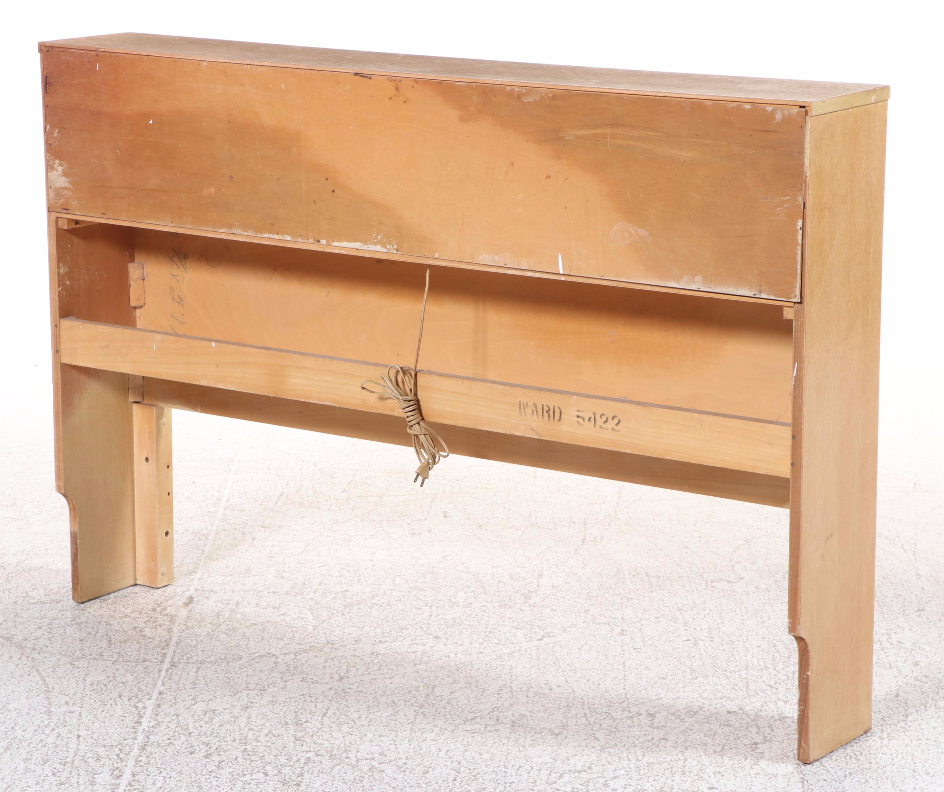 Mid Century Modern Oak Full Size Bed Frame