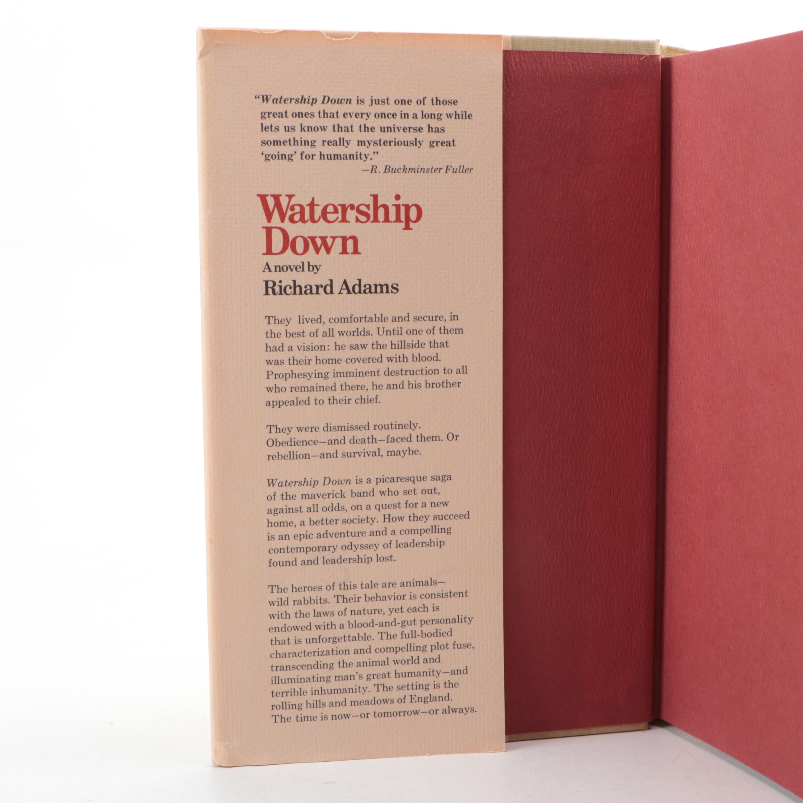 Book Club Edition "Watership Down" by Richard Adams, 1972