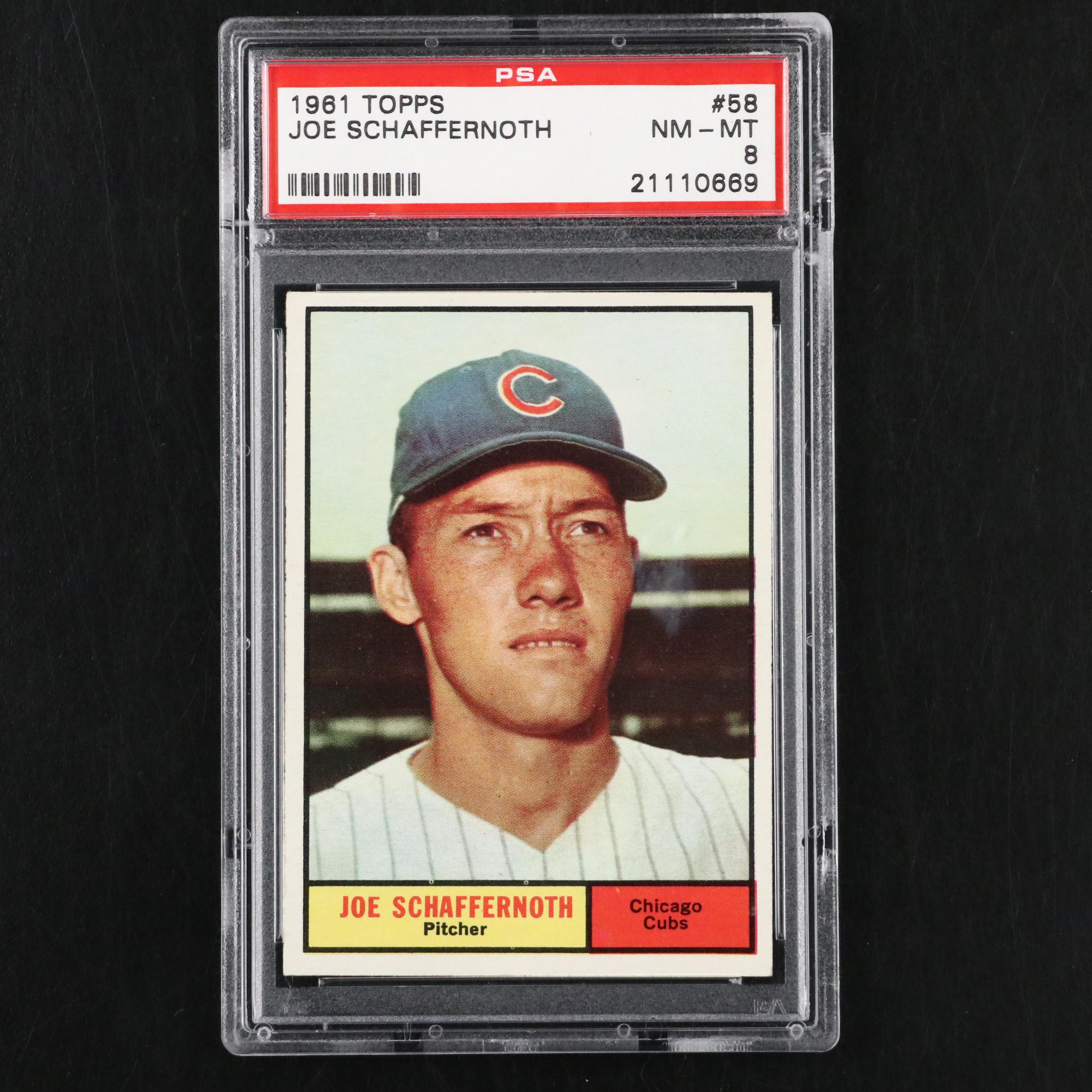 1961 Topps PSA Graded Baseball Cards Featuring Ed Rakow Rookie and More