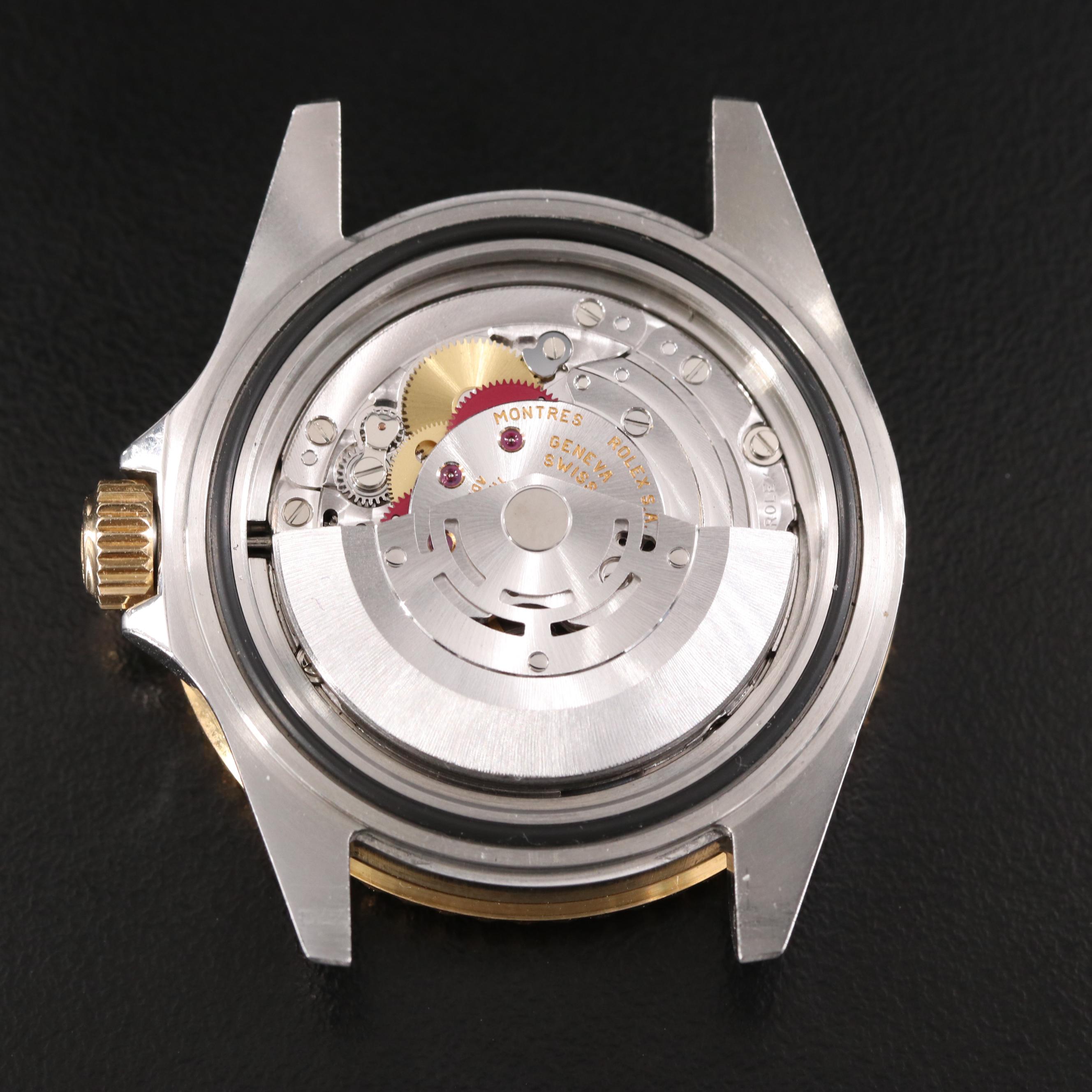 2001 Rolex Blue Dial 18K Bezel Blue Insert Submariner Watch