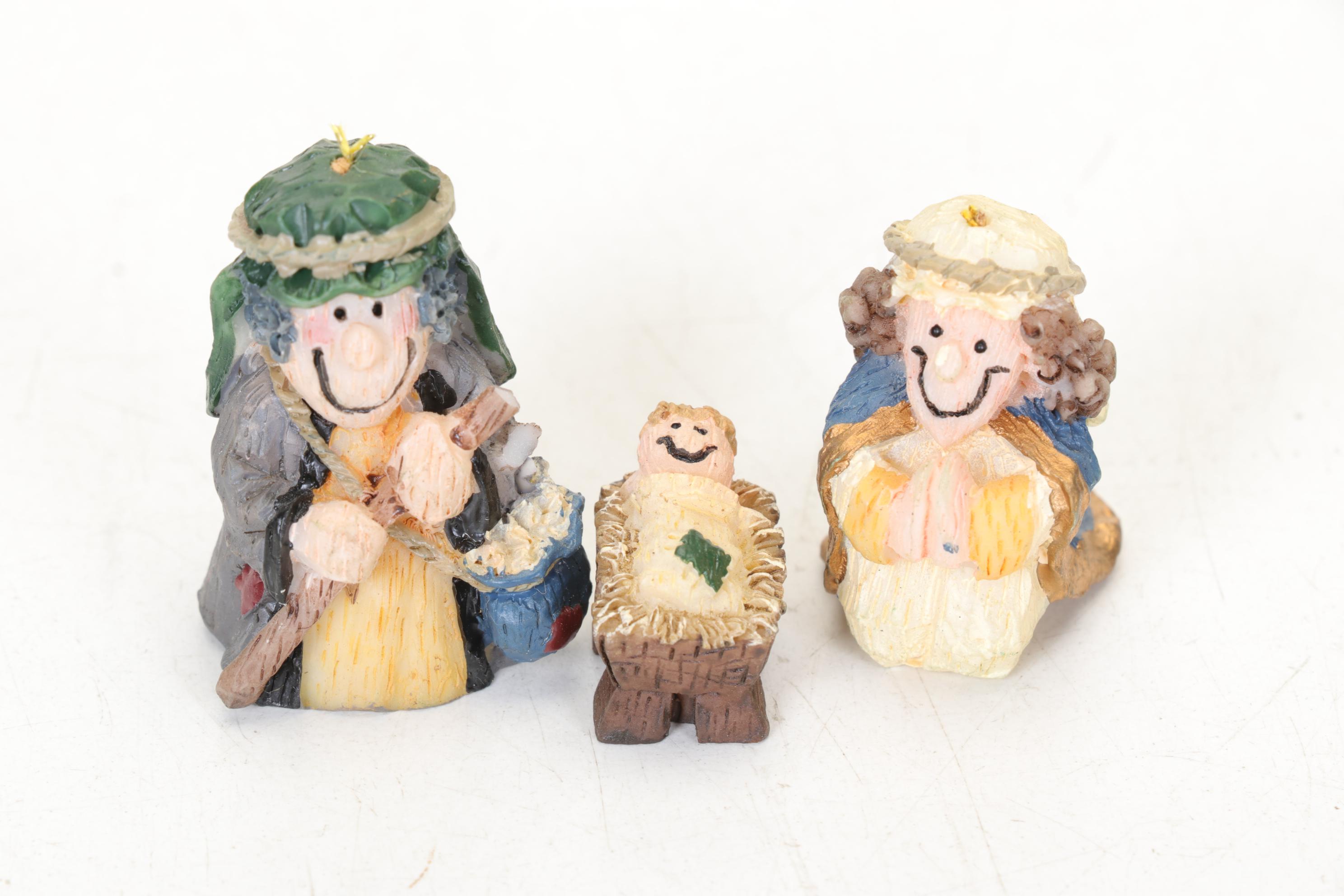 Spanish Terracotta Nativity Sets with Two Other Sets