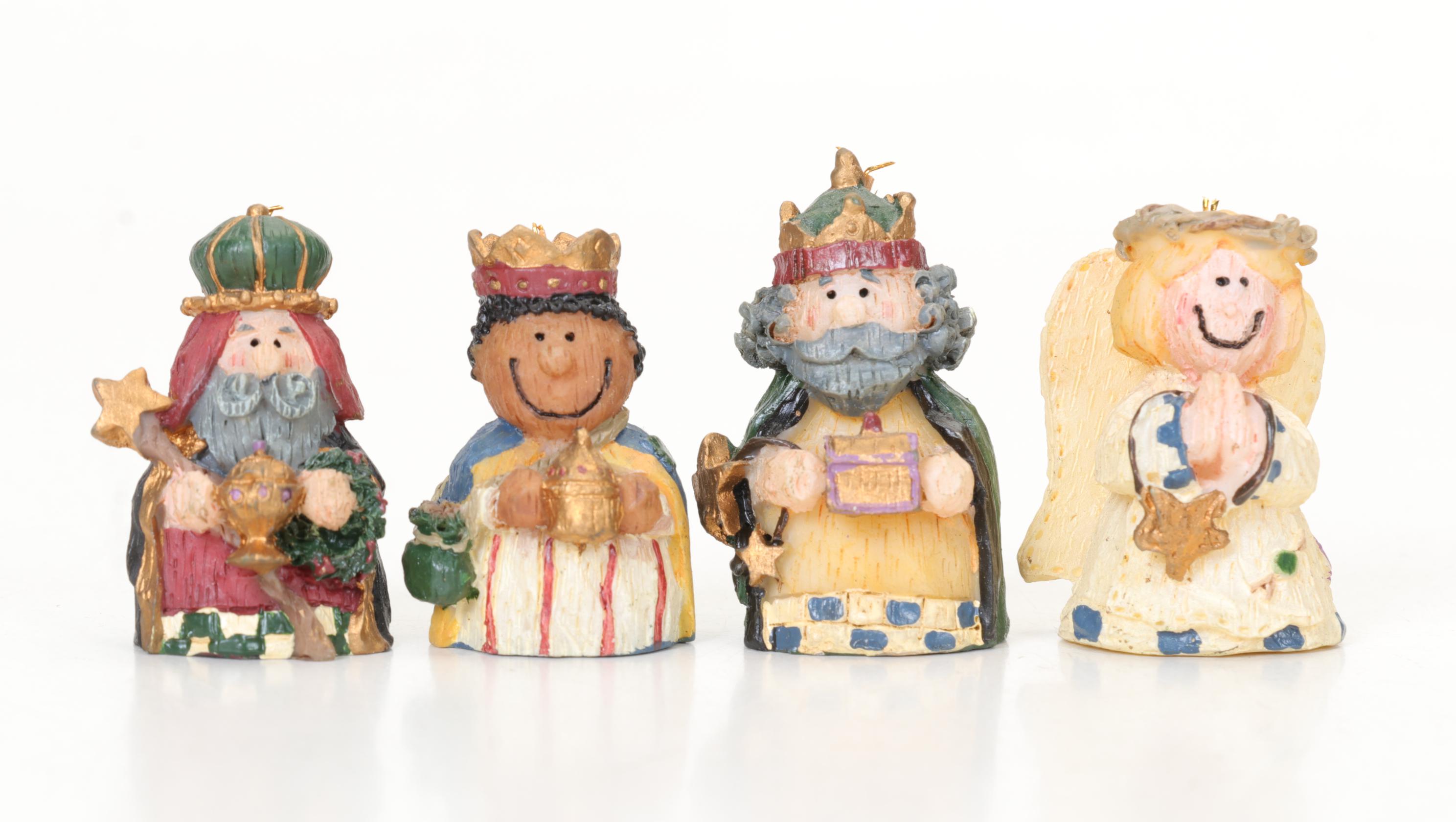 Spanish Terracotta Nativity Sets with Two Other Sets