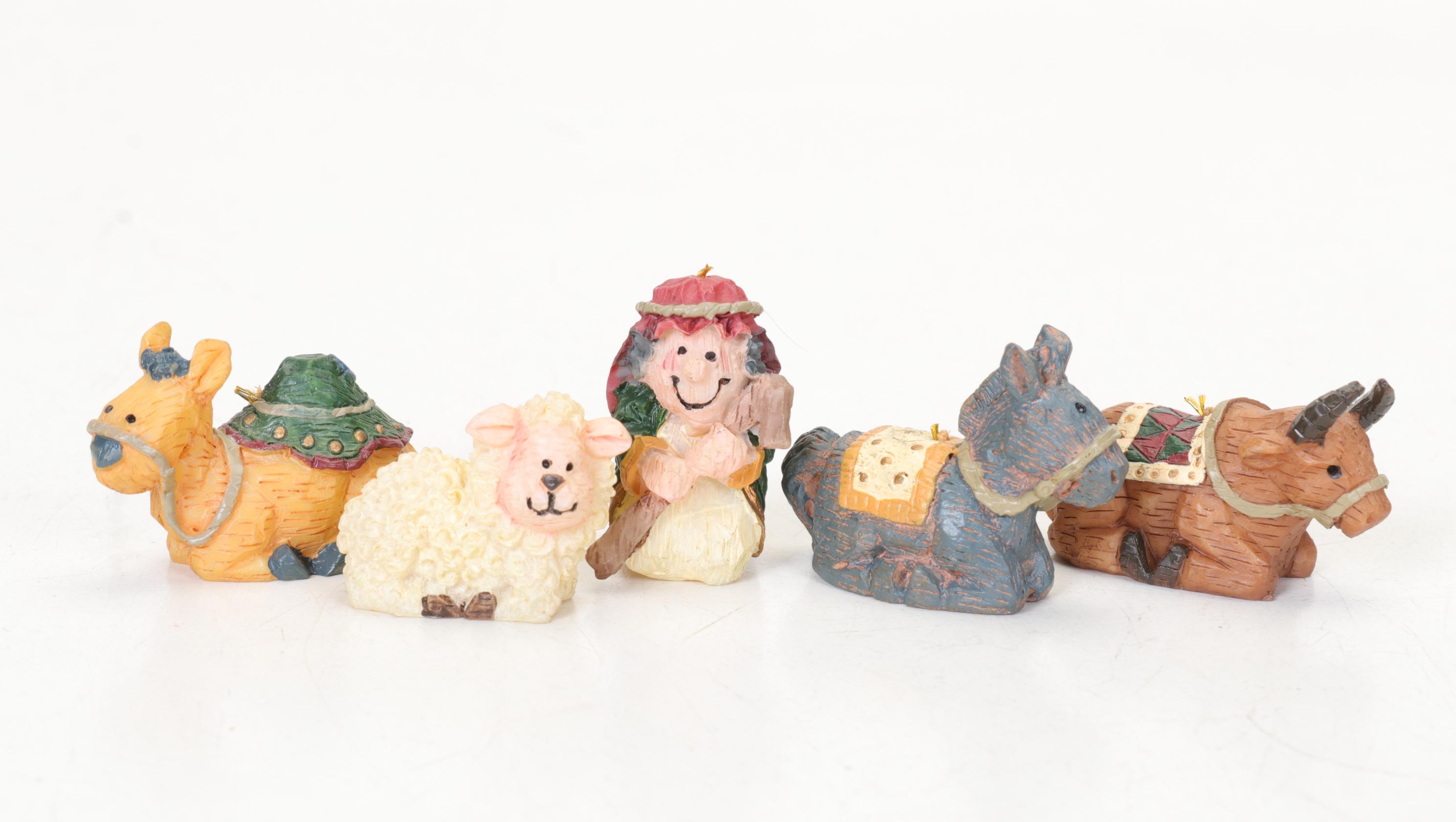 Spanish Terracotta Nativity Sets with Two Other Sets