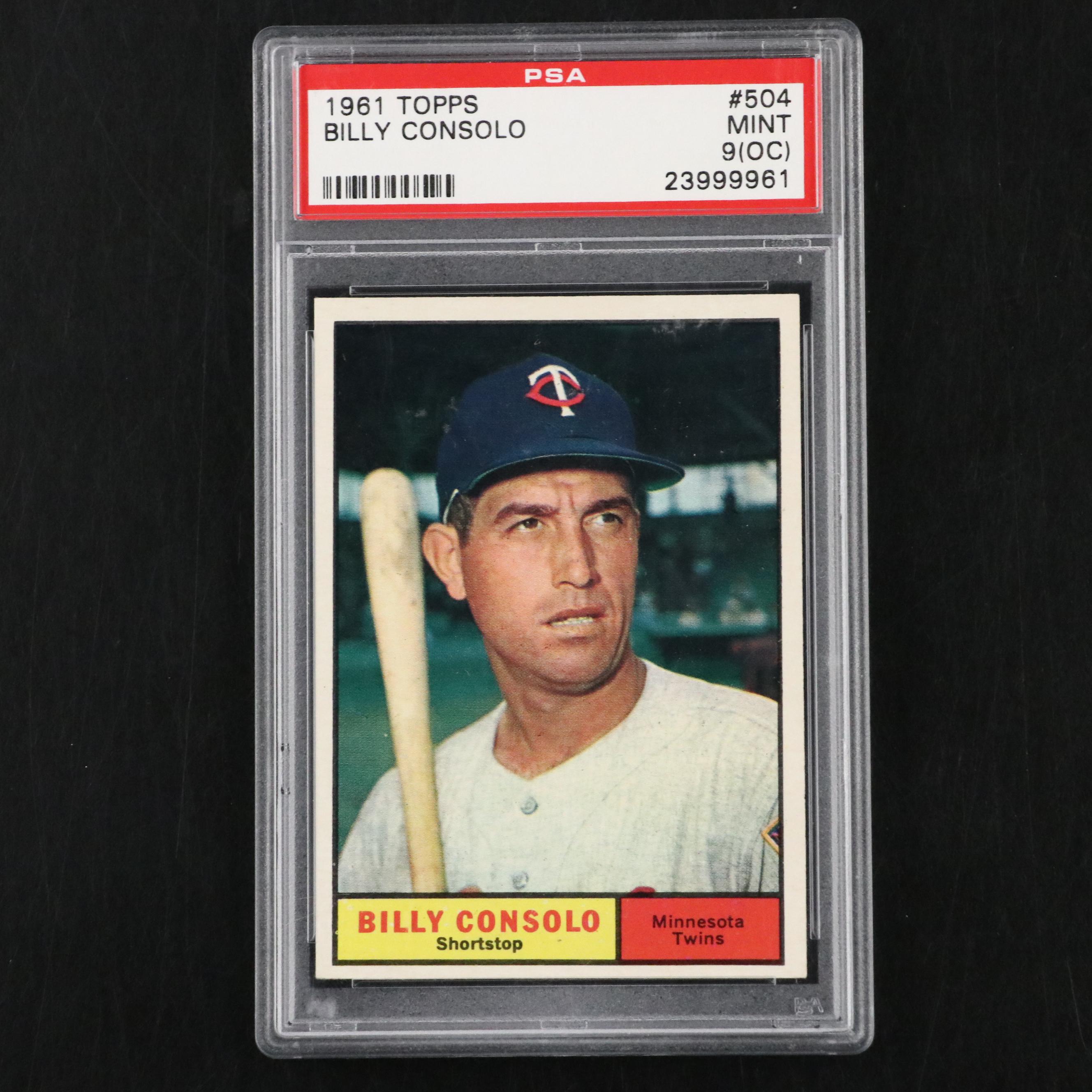 1961 Topps PSA Graded Baseball Cards Featuring Matty Alou Rookie and More