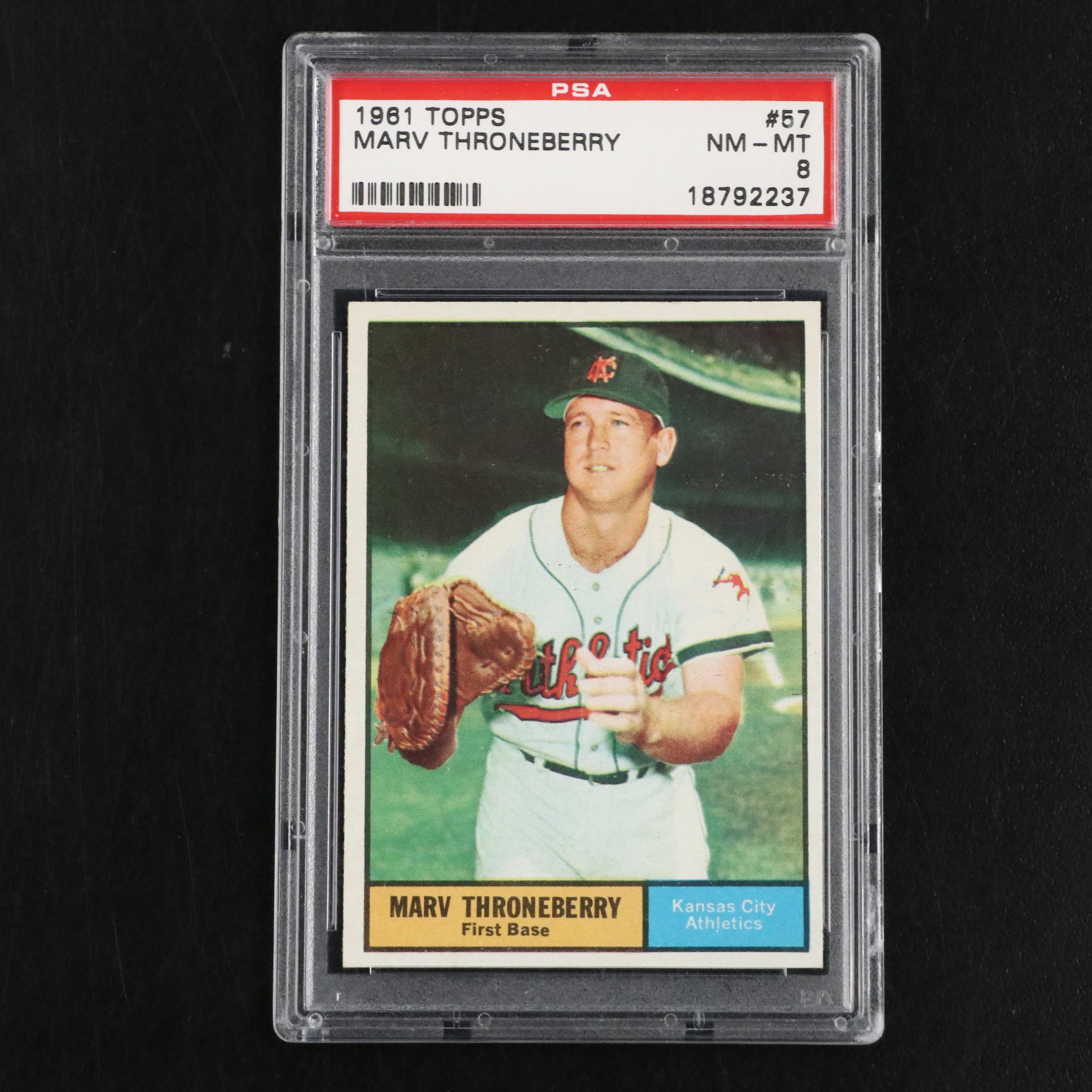 1961 Topps PSA Graded Baseball Cards Featuring Matty Alou Rookie and More