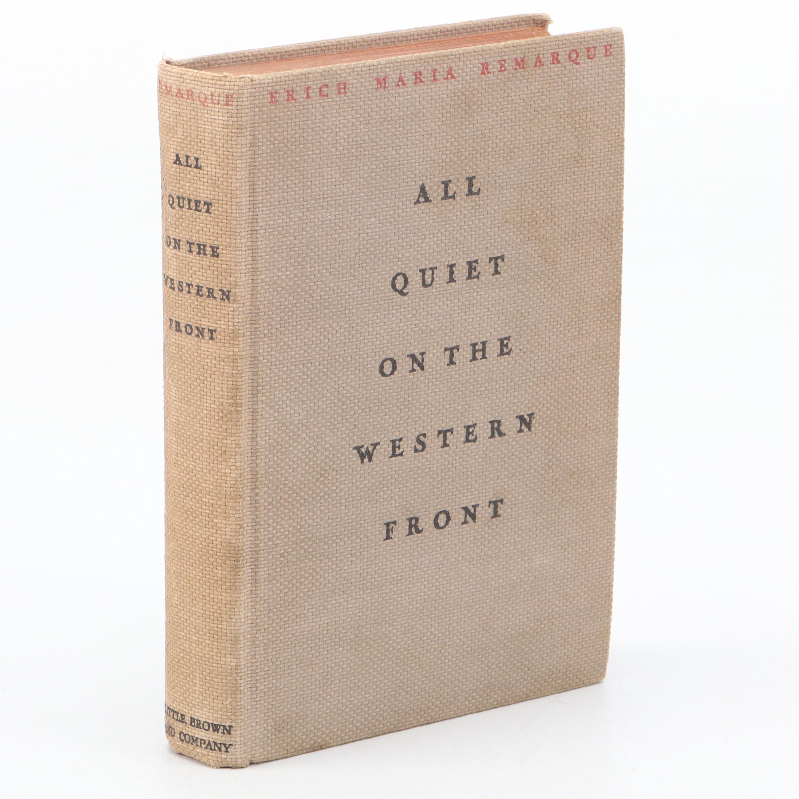 First Edition "All Quiet on the Western Front" by Erich Maria Remarque, 1929
