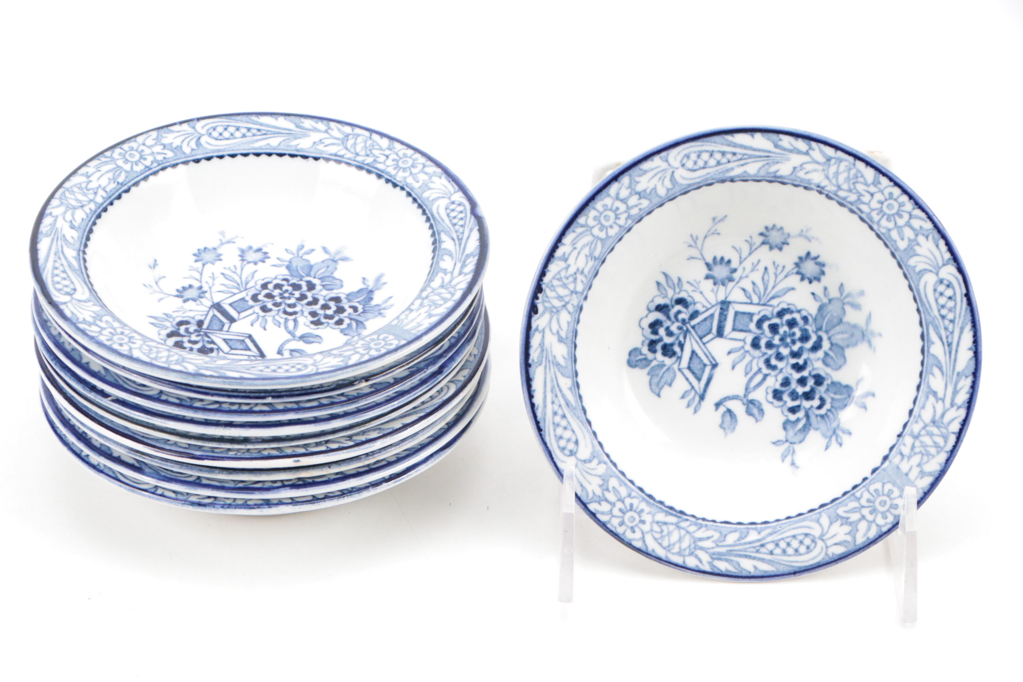 Wood & Sons "Wincanton Blue" Ironstone Dinnerware and Serveware