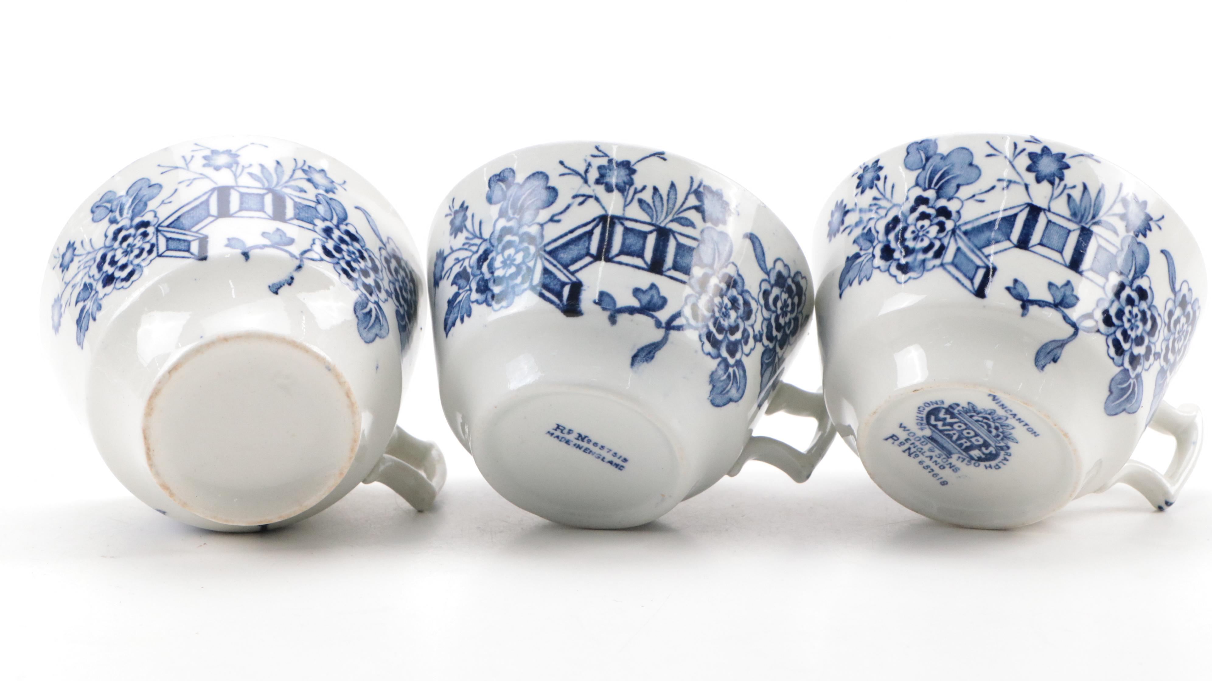 Wood & Sons "Wincanton Blue" Ironstone Dinnerware and Serveware