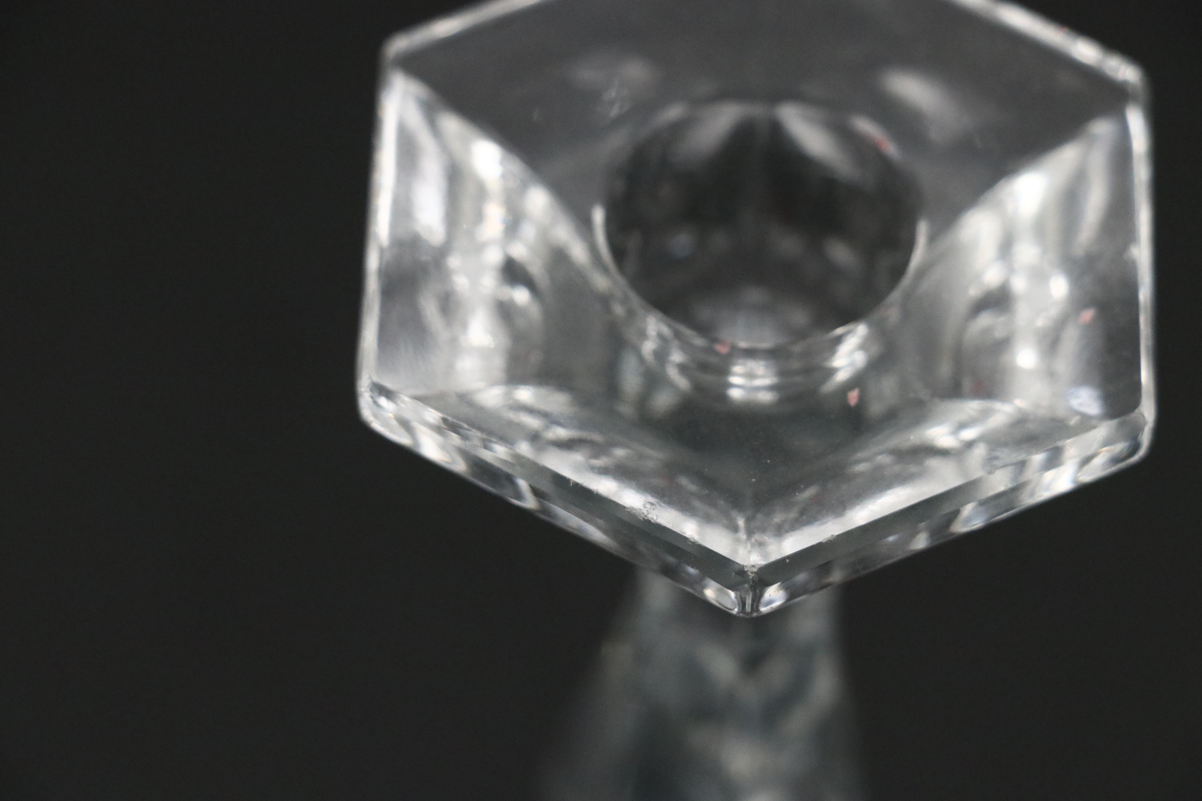 Heisey "Patrician" and Other Glass Candlesticks