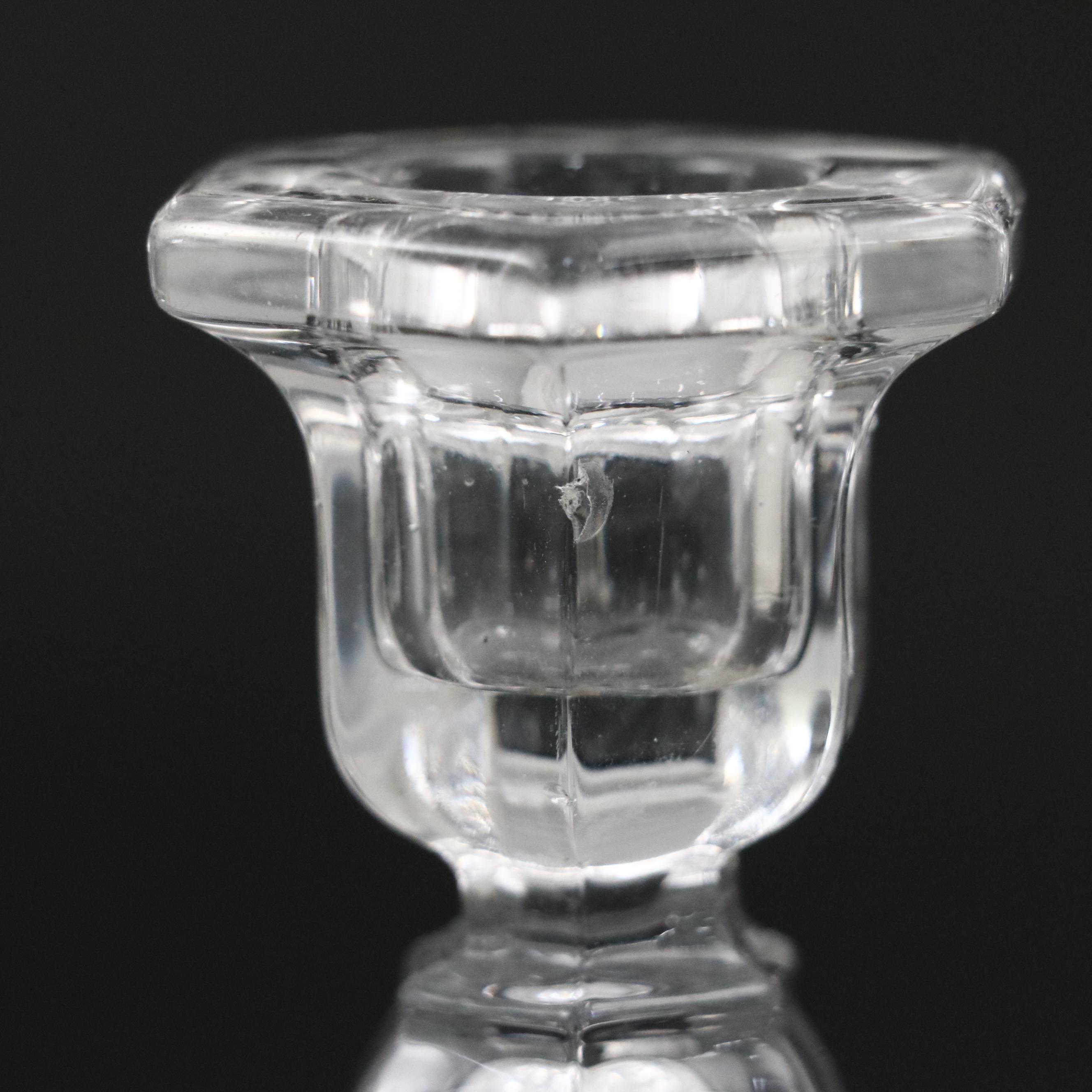 Heisey "Patrician" and Other Glass Candlesticks