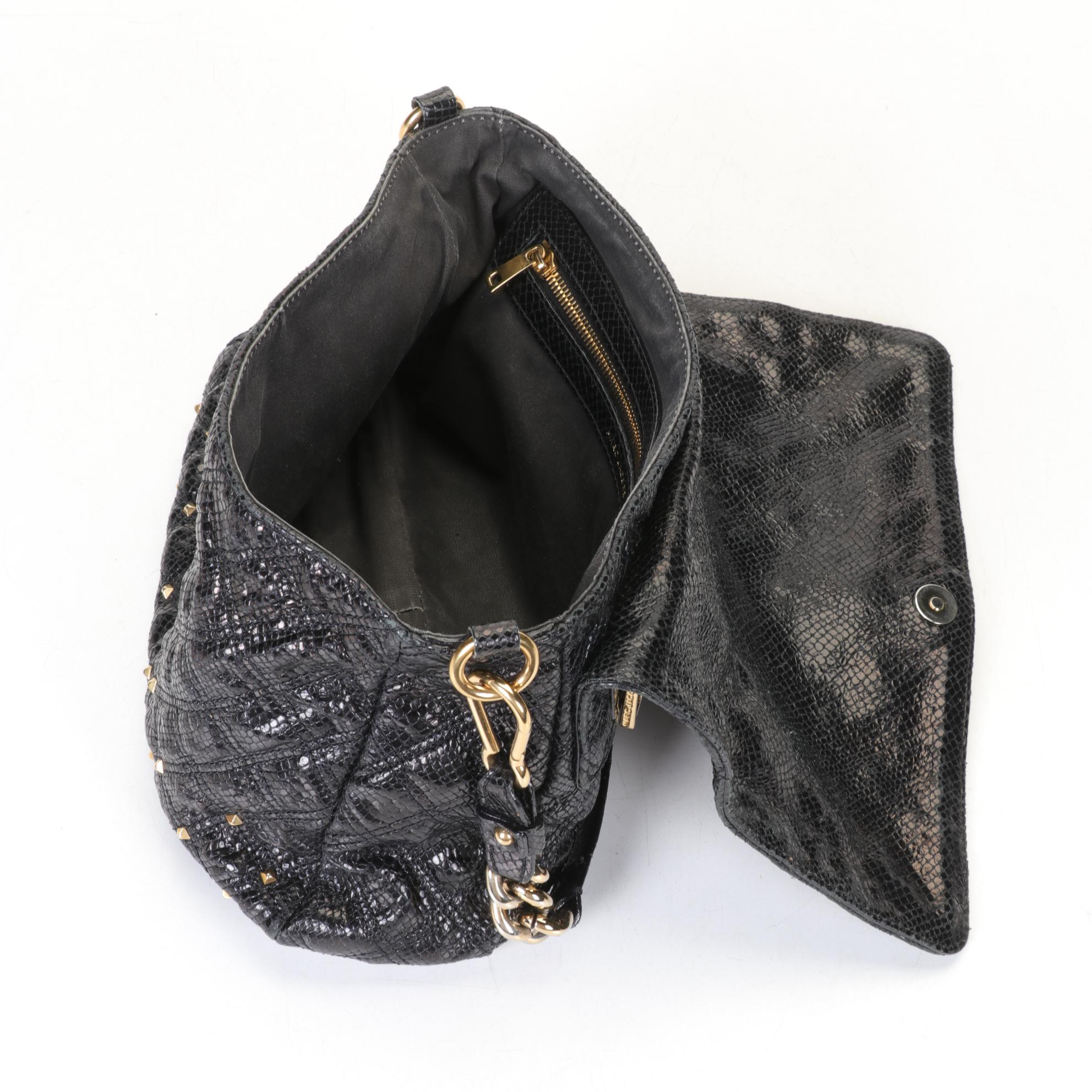 Marc Jacobs Stardust Beat Shoulder Bag In Quilted Black Leather