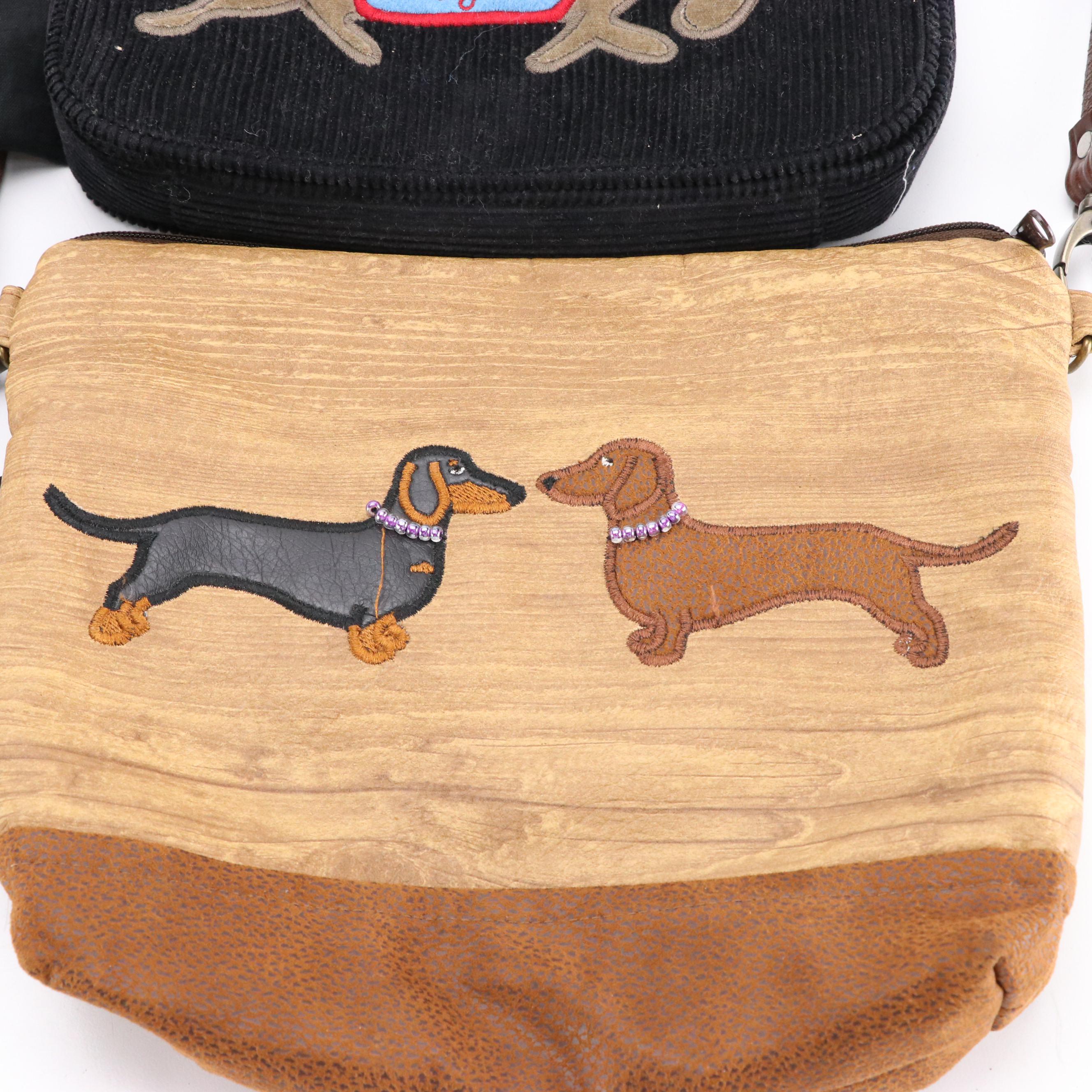Oscars Creation Dachshund Appliqué Leather Bags, Lily Juliet Doggie Bag, More
