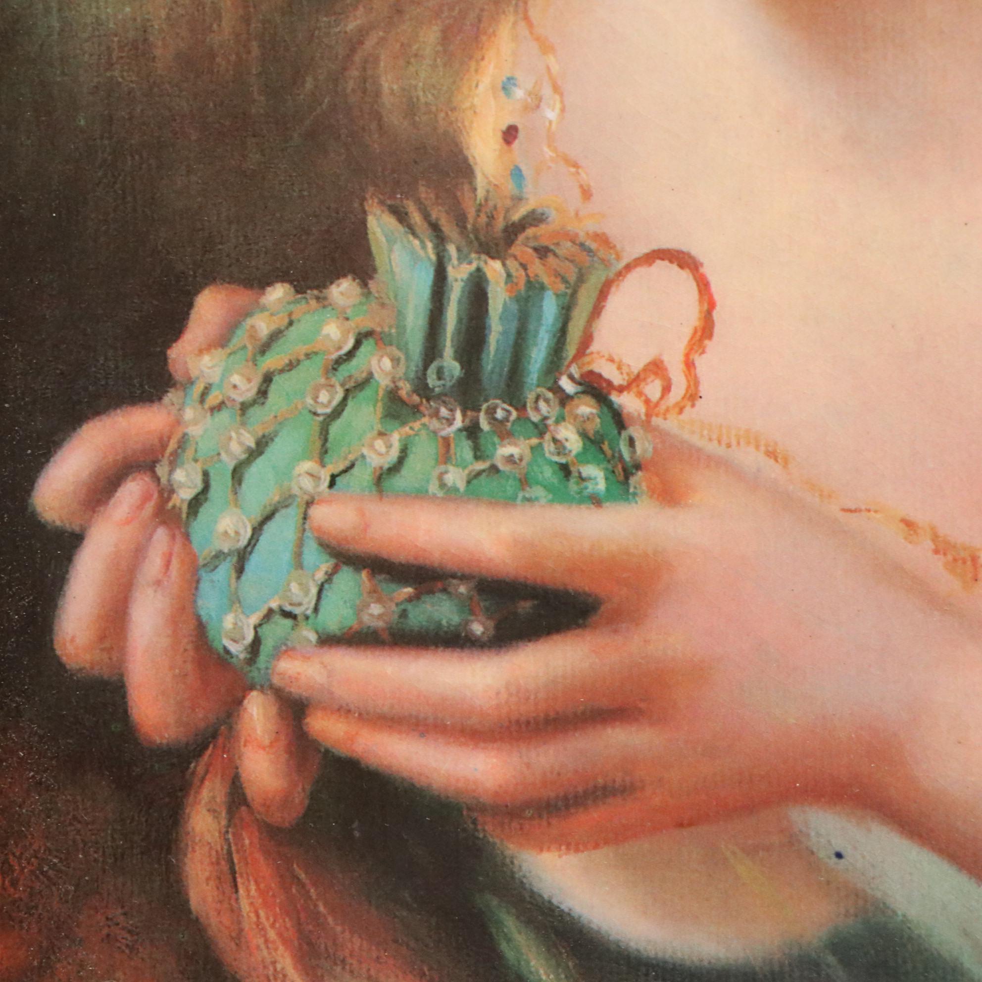 Ceramic Plaque After Sophie Gengembre Anderson "Take the Fair Face of Woman..."