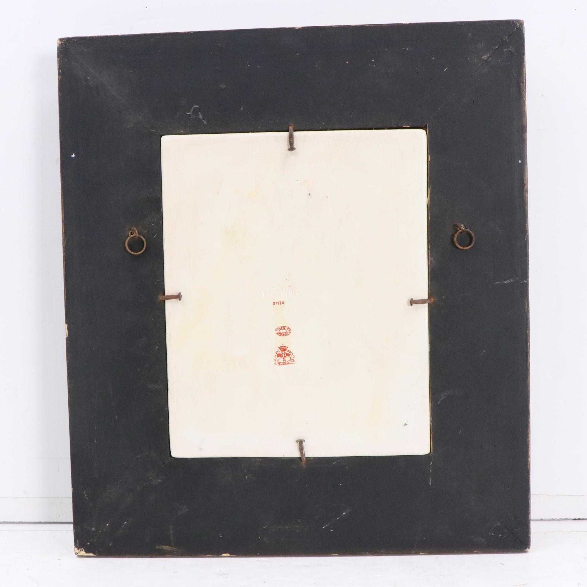 Ceramic Plaque After Sophie Gengembre Anderson "Take the Fair Face of Woman..."