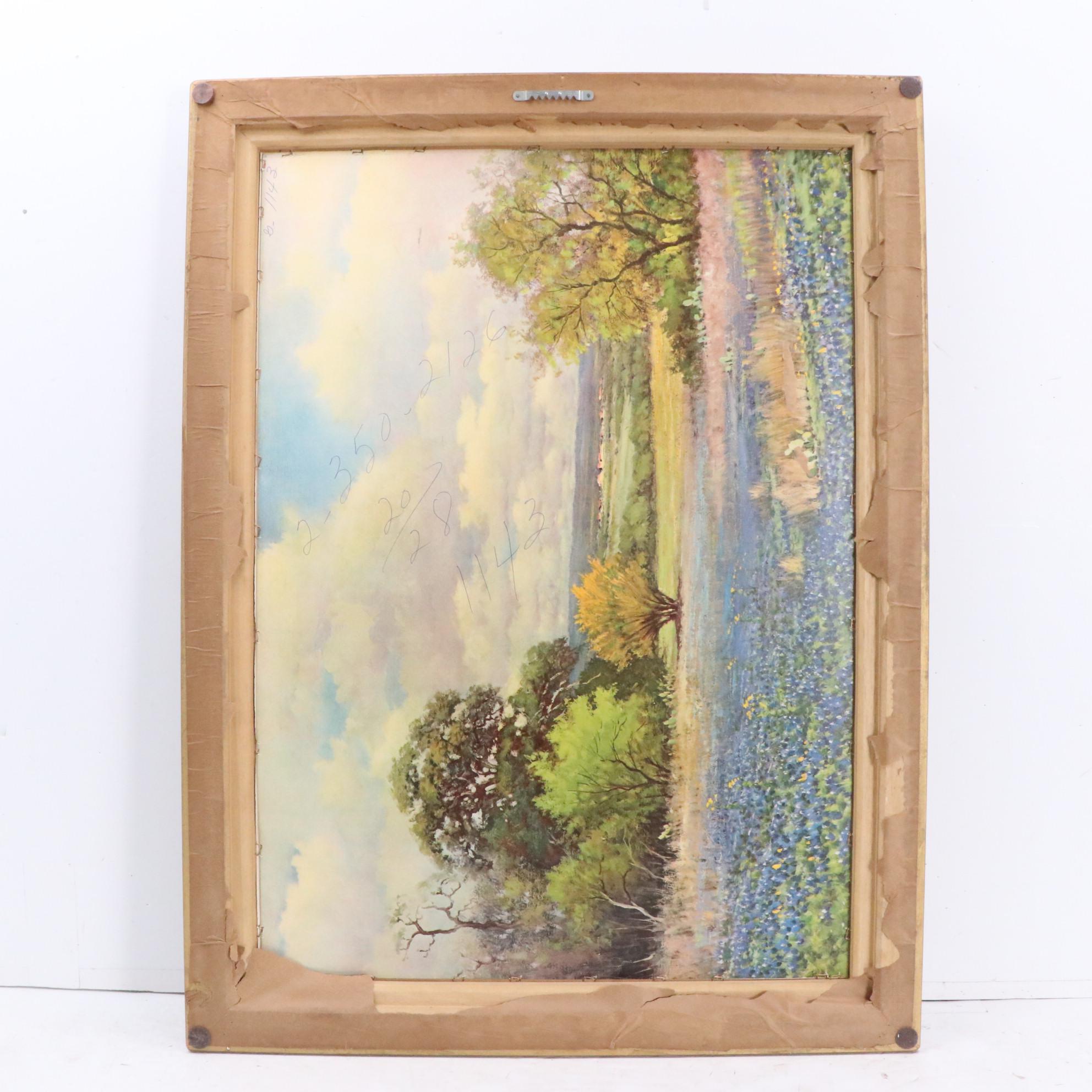 Embellished Giclée After Hubert Robert "Roman Garden"