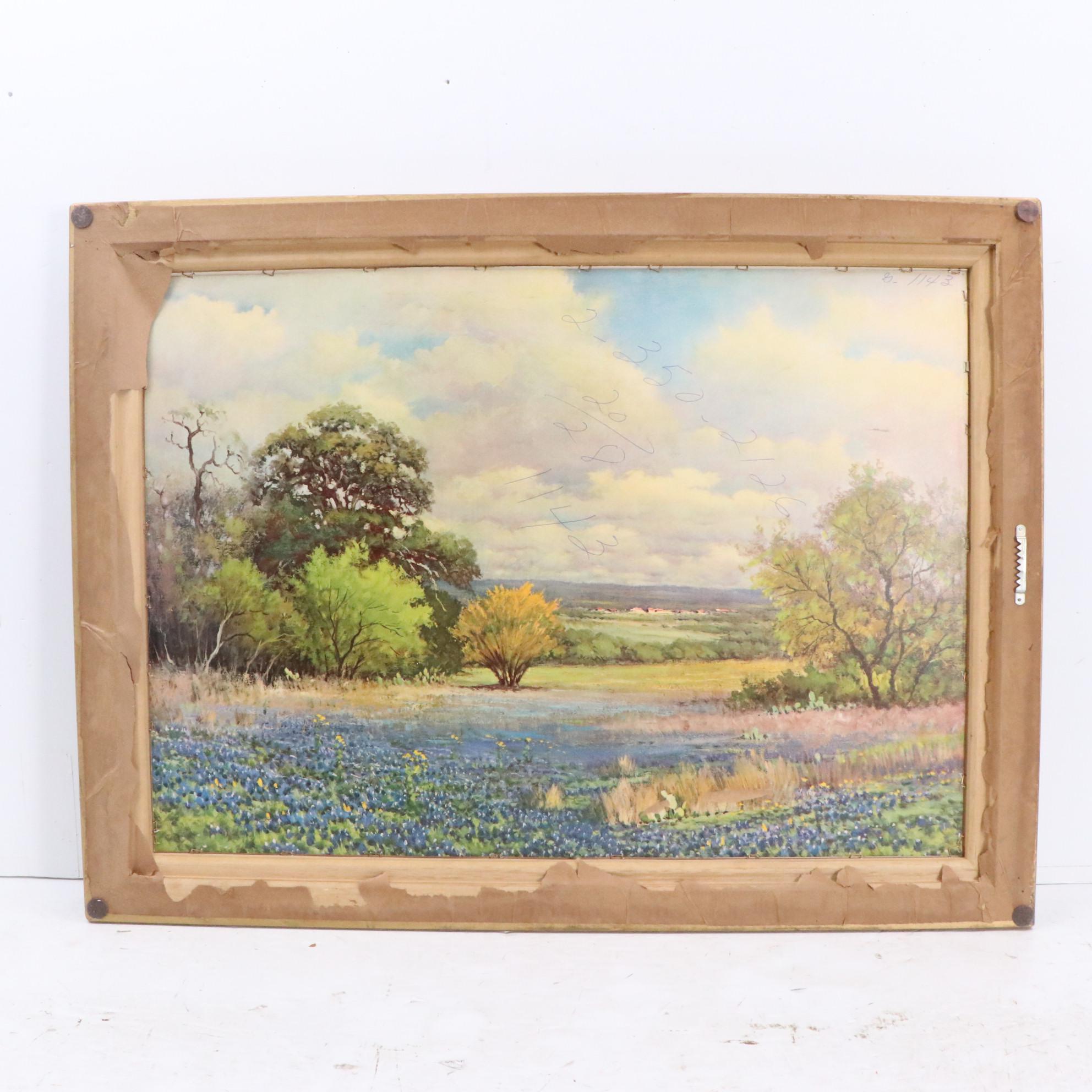 Embellished Giclée After Hubert Robert "Roman Garden"