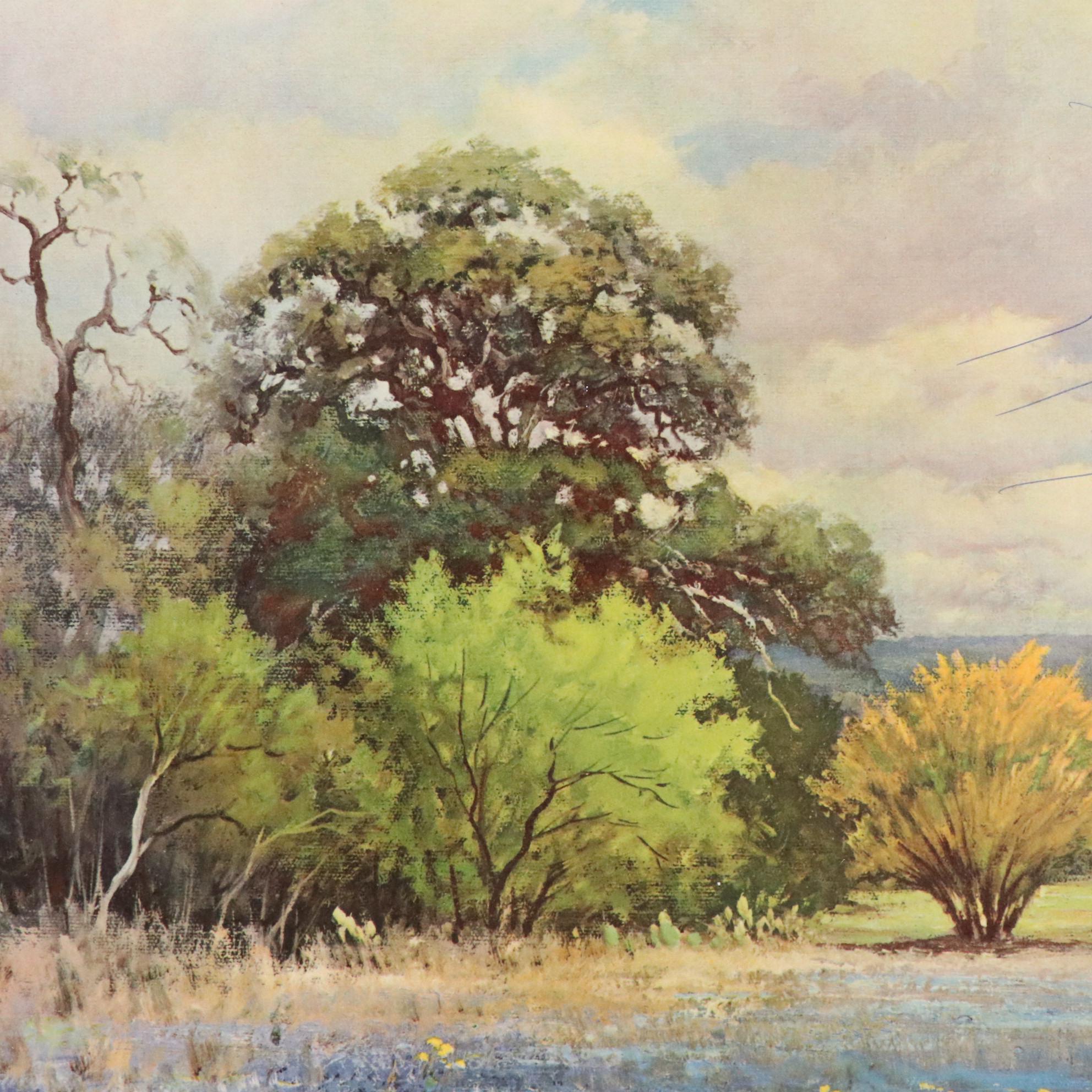 Embellished Giclée After Hubert Robert "Roman Garden"