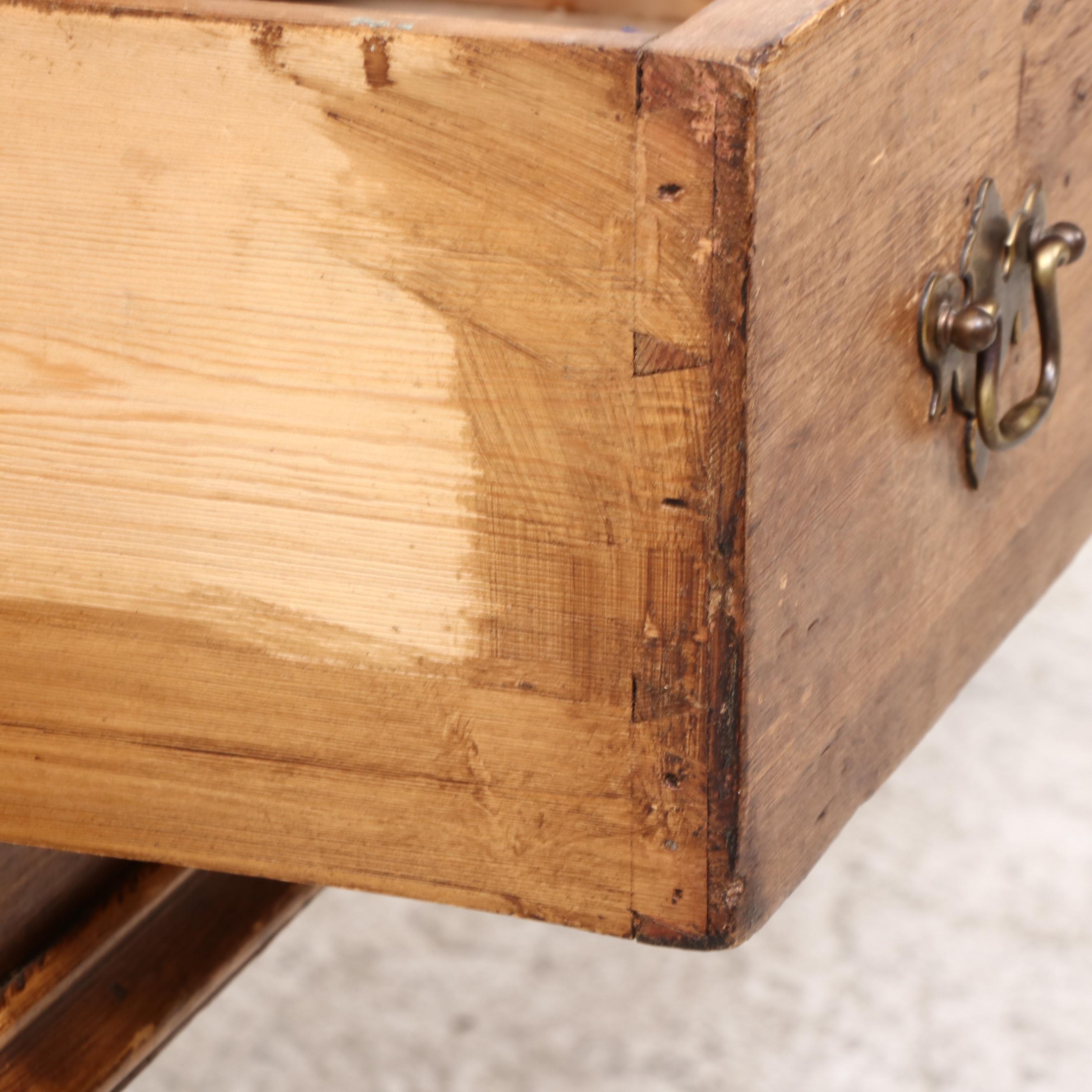 Victorian Style Pine Three-Drawer Sideboard
