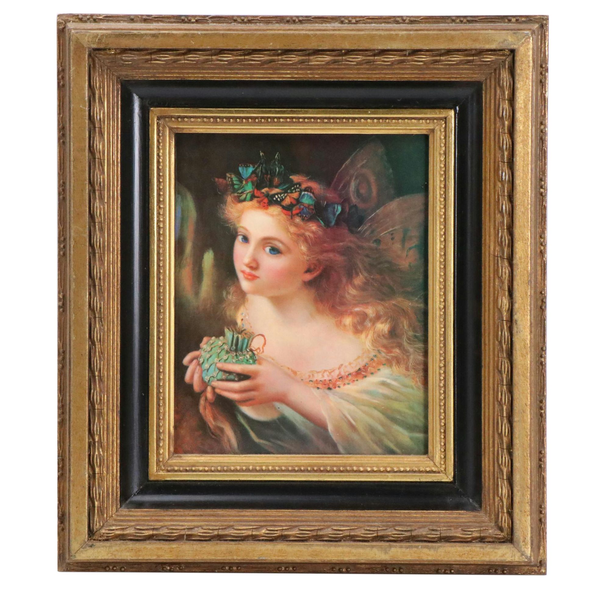 Ceramic Plaque After Sophie Gengembre Anderson "Take the Fair Face of Woman..."