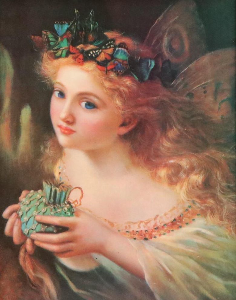 Ceramic Plaque After Sophie Gengembre Anderson "Take the Fair Face of Woman..."