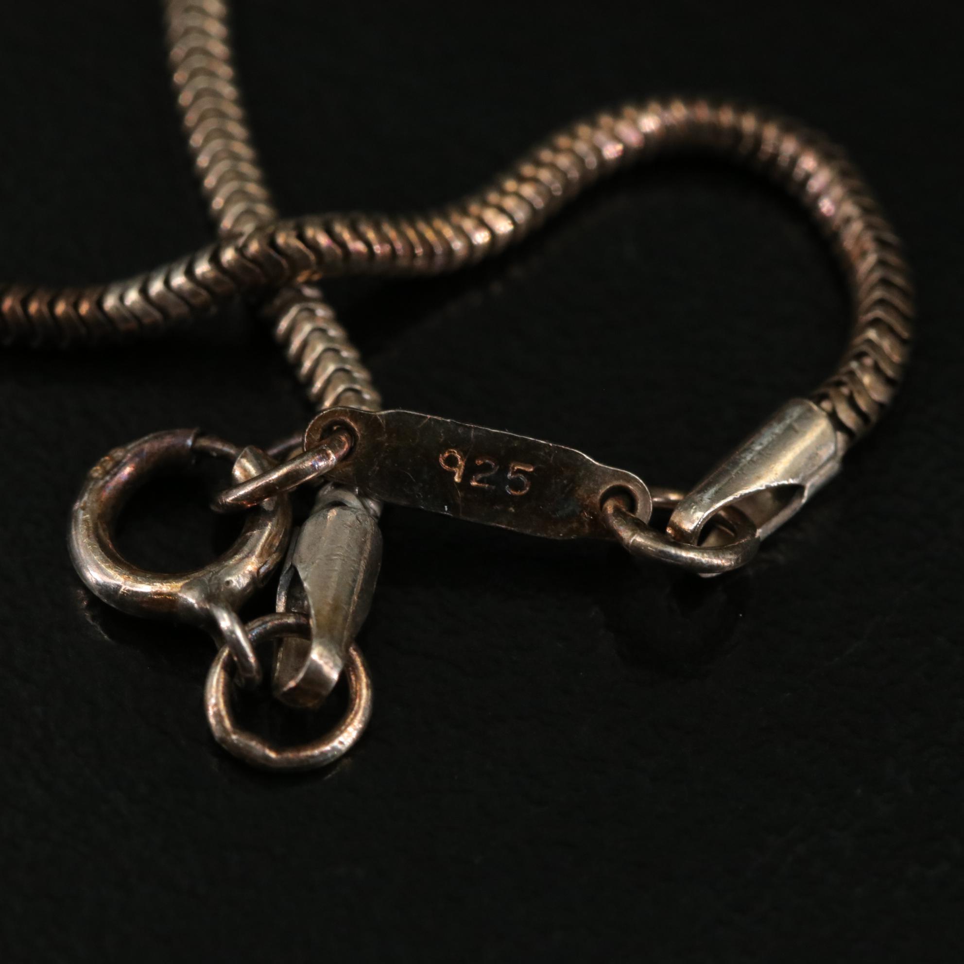 Tiffany & Co. Sterling T & Co. 1837 Bar Pendant Necklace