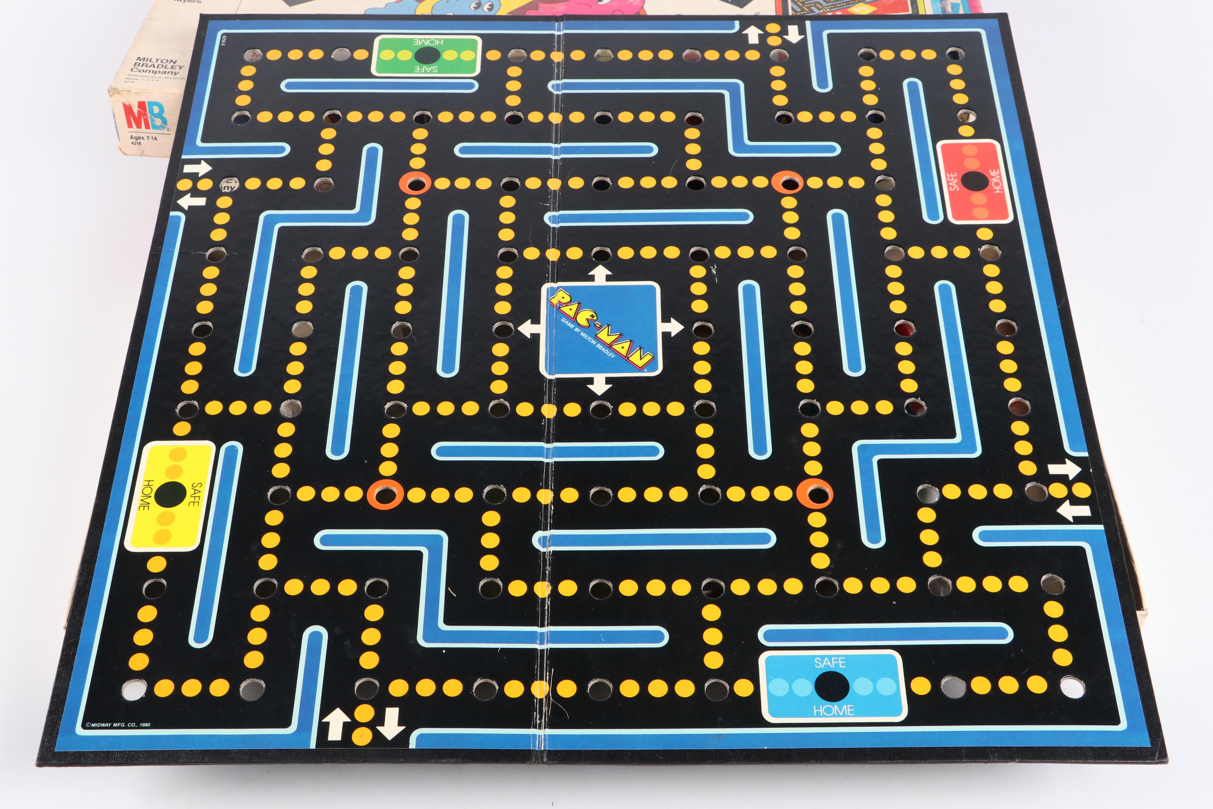 Milton Bradley "Pac-Man" and "Ms. Pac-Man" Games, Late 20th Century