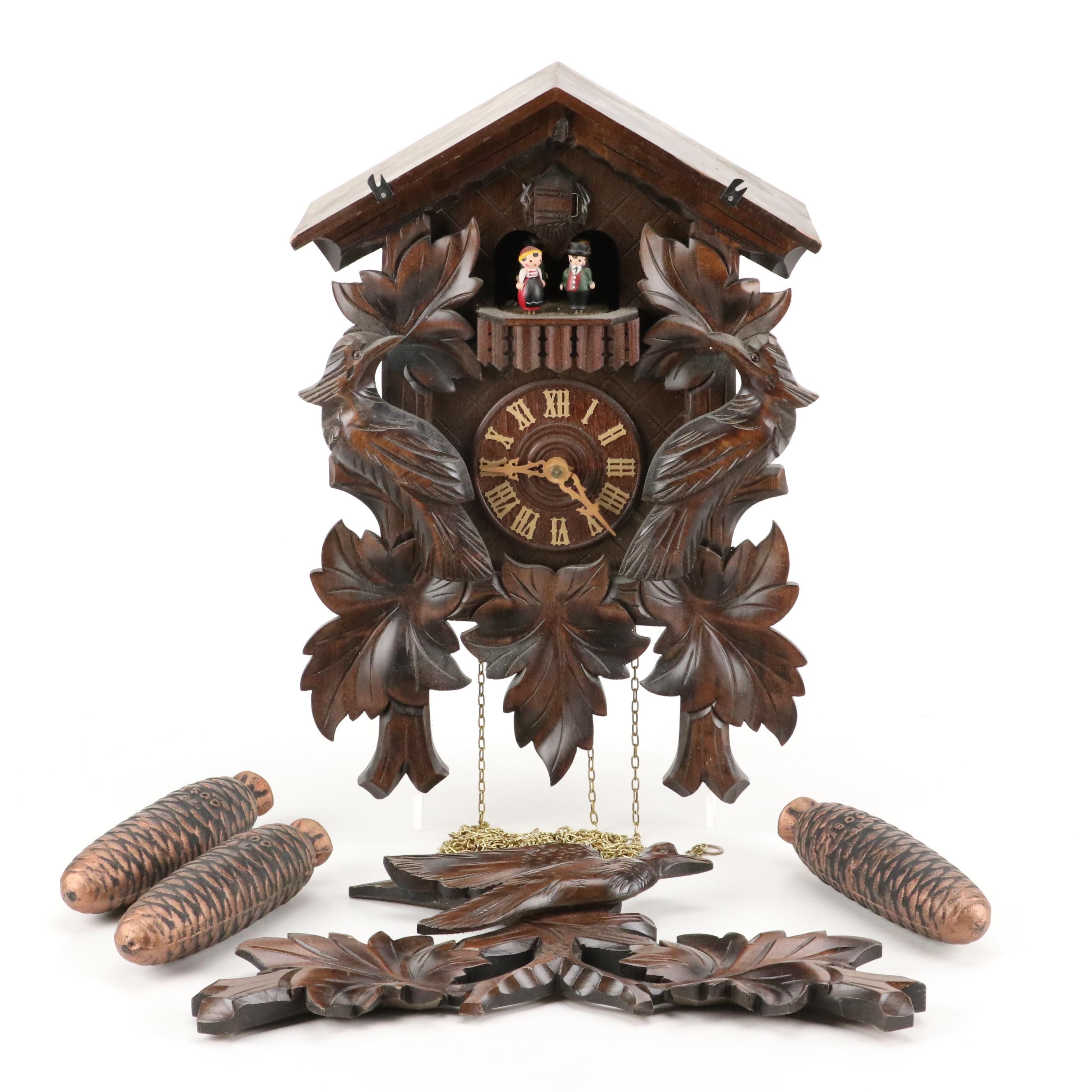 German Black Forest Anton Schneider Söhne Cuckoo Clock