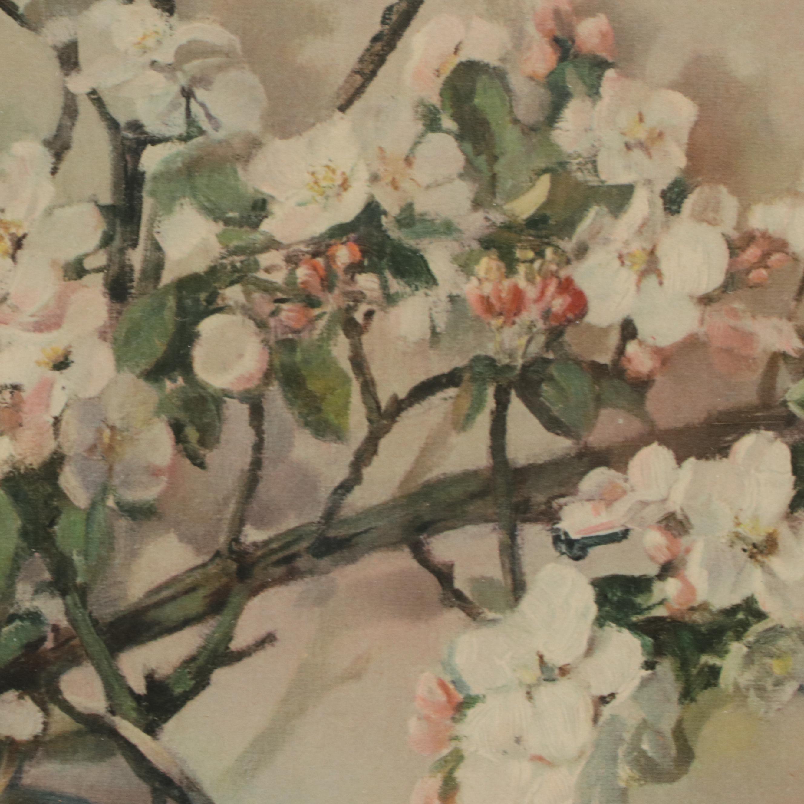 Offset Lithograph After Frans Oerder "Blossom Time," 20th Century