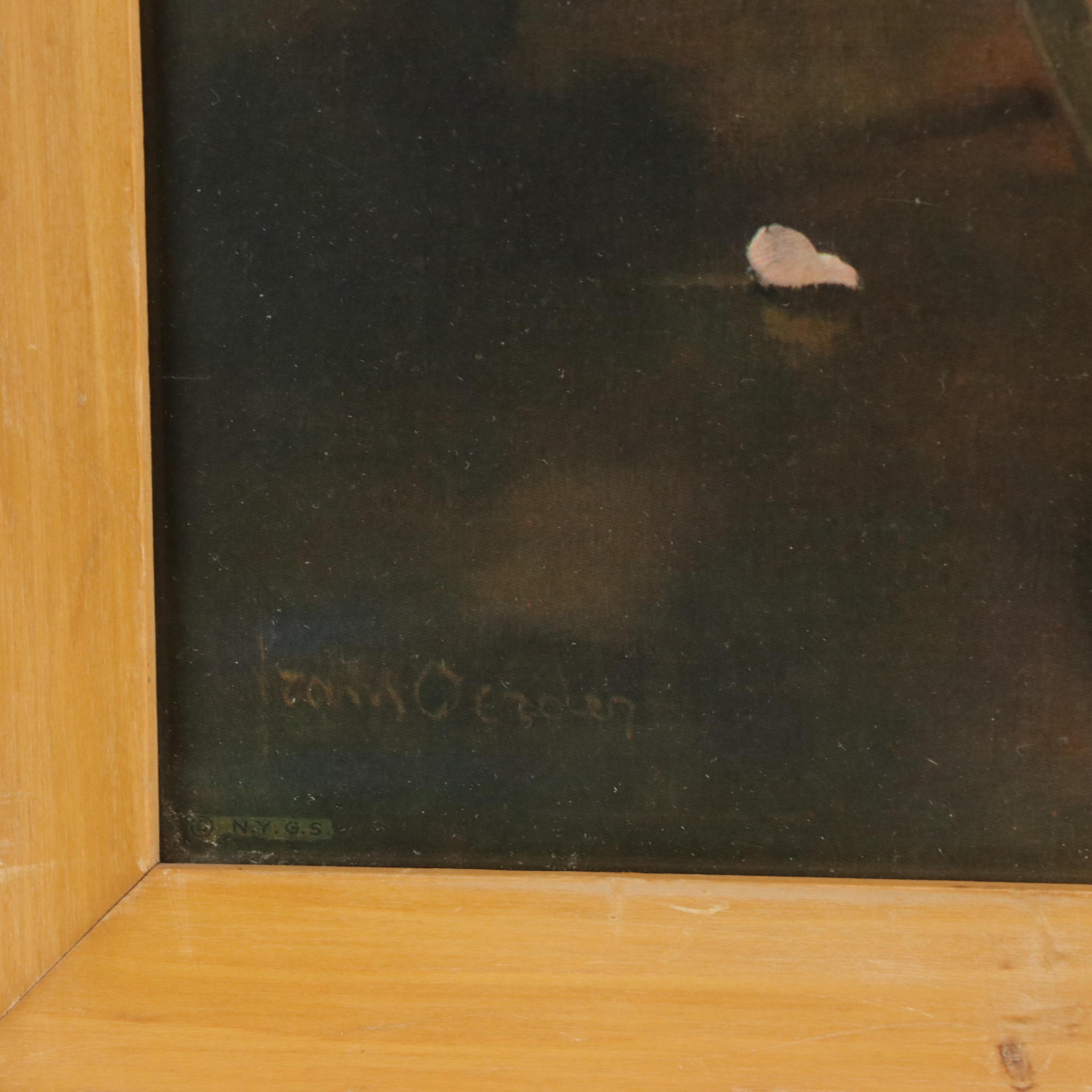 Offset Lithograph After Frans Oerder "Blossom Time," 20th Century