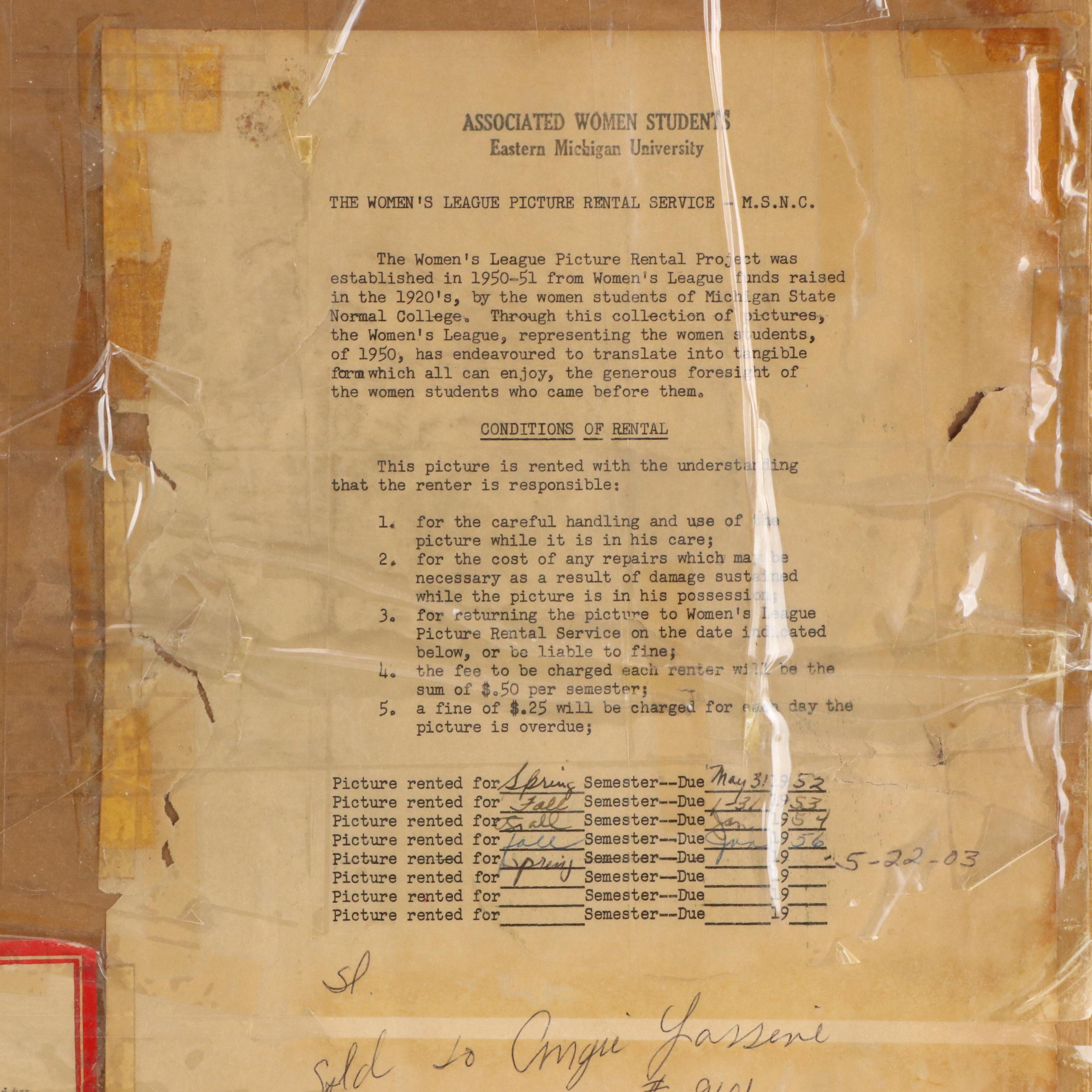 Offset Lithograph After Frans Oerder "Blossom Time," 20th Century