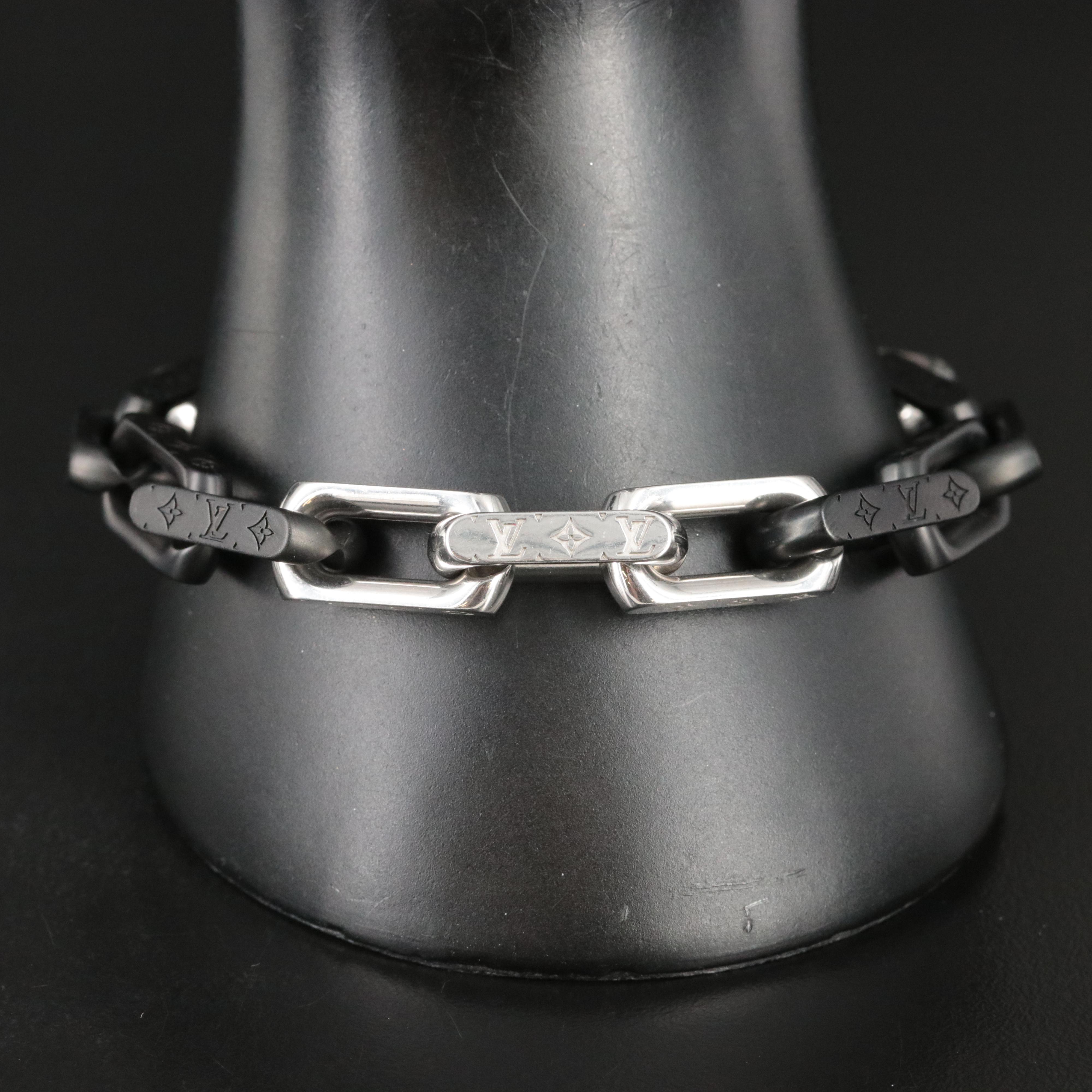 Louis Vuitton Monogram Two Tone Link Bracelet