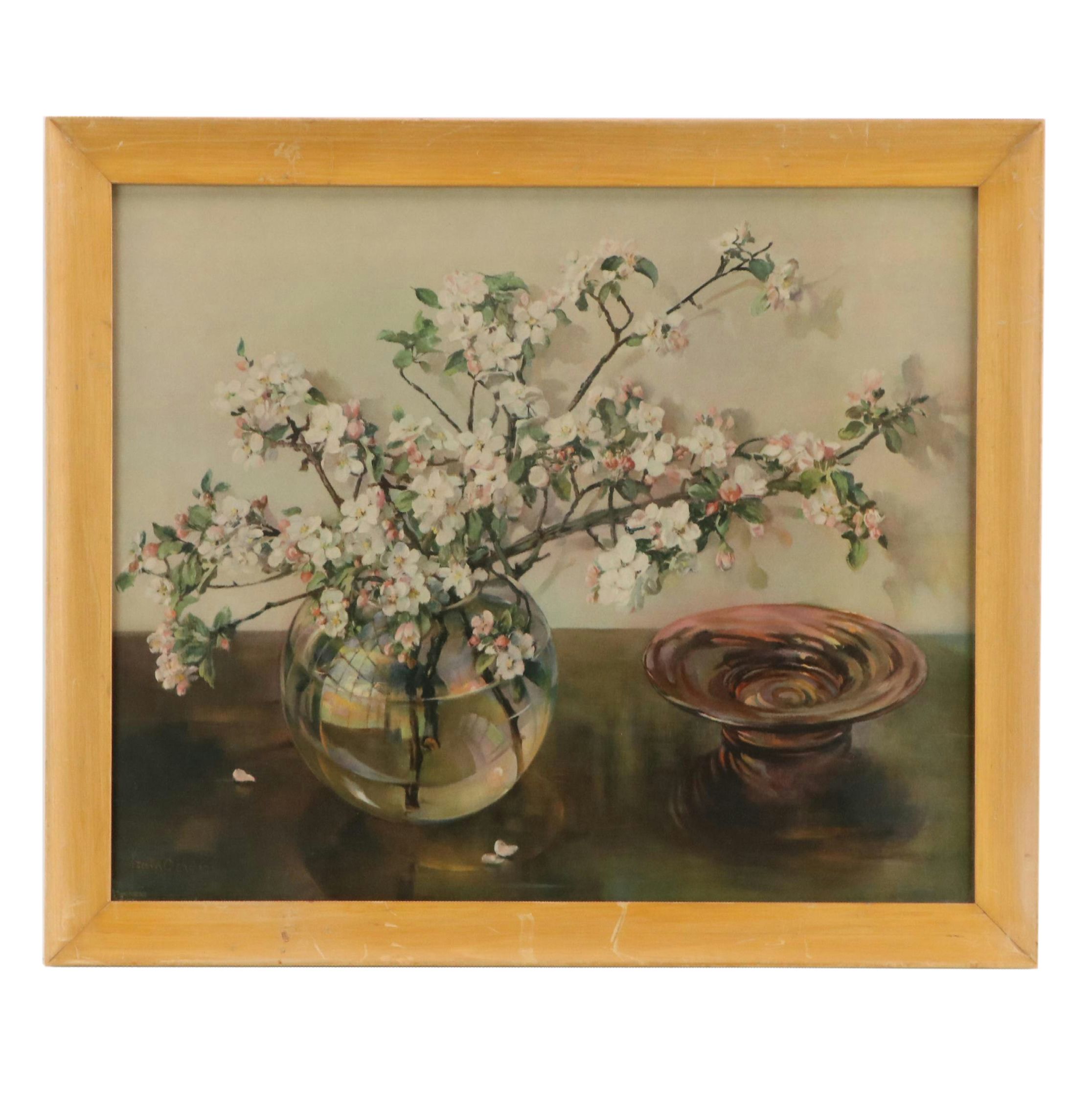 Offset Lithograph After Frans Oerder "Blossom Time," 20th Century