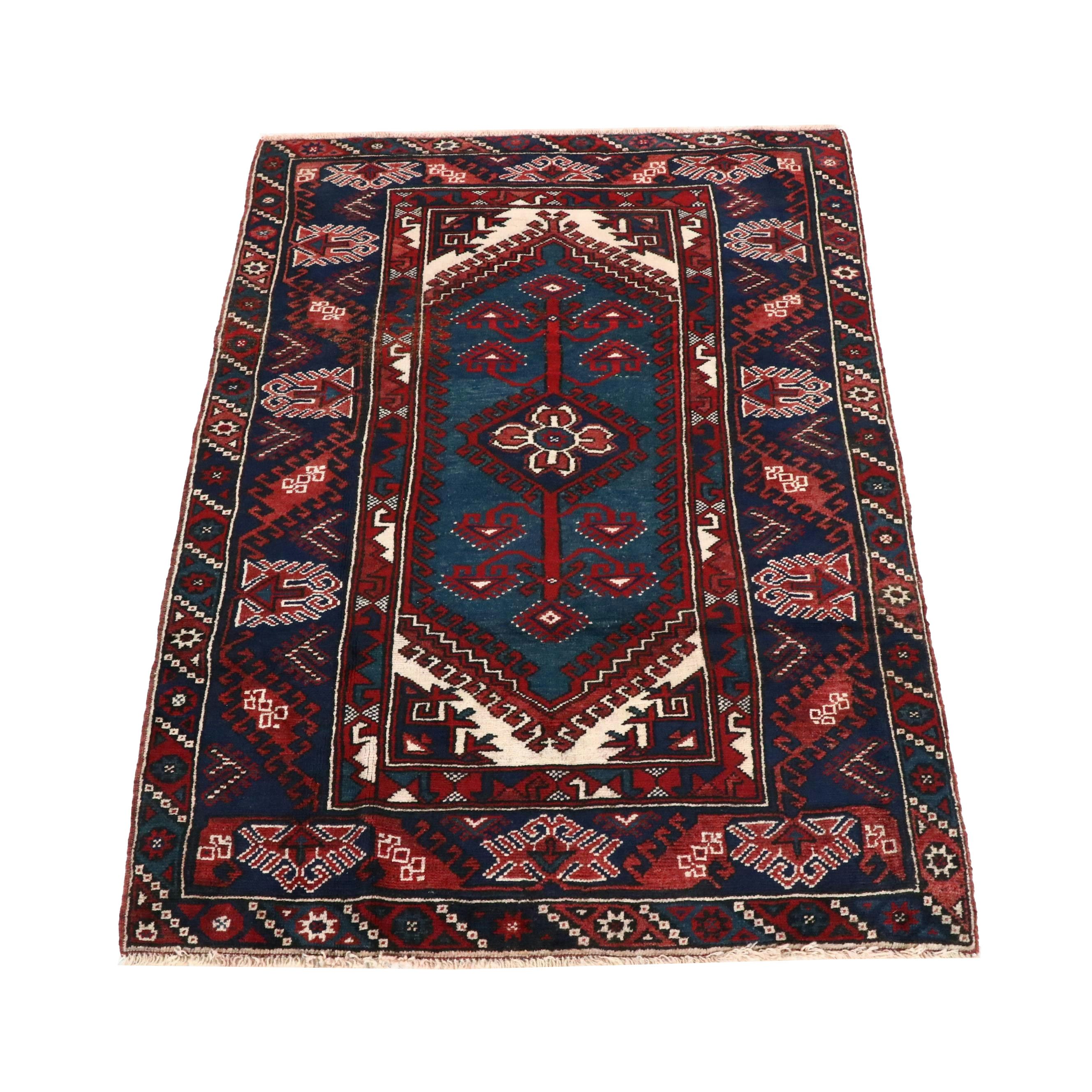 4' x 5'7 Hand-Knotted Persian Baluch Area Rug