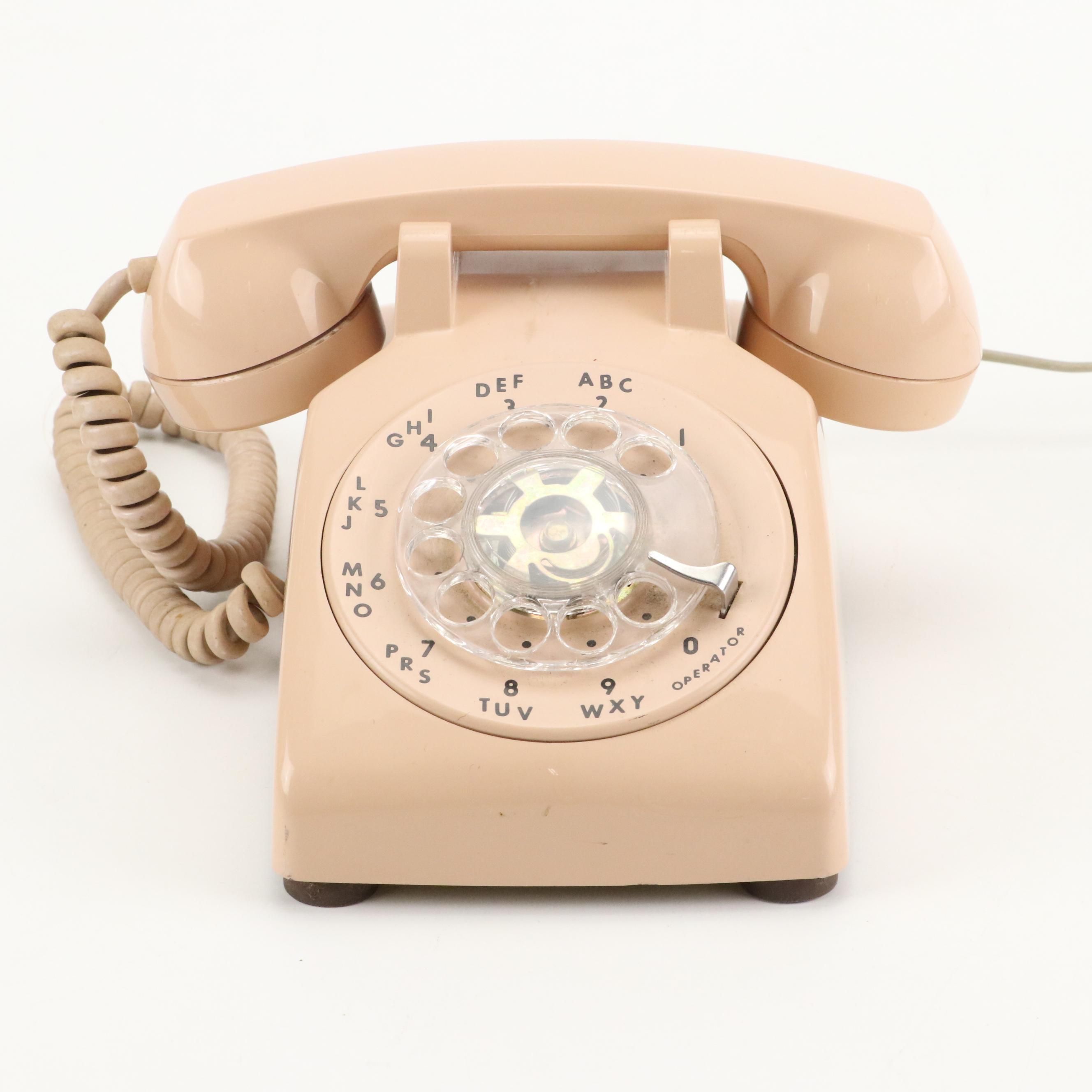Stromberg-Carlson Pink Rotary Dial Telephone, Late 20th Century