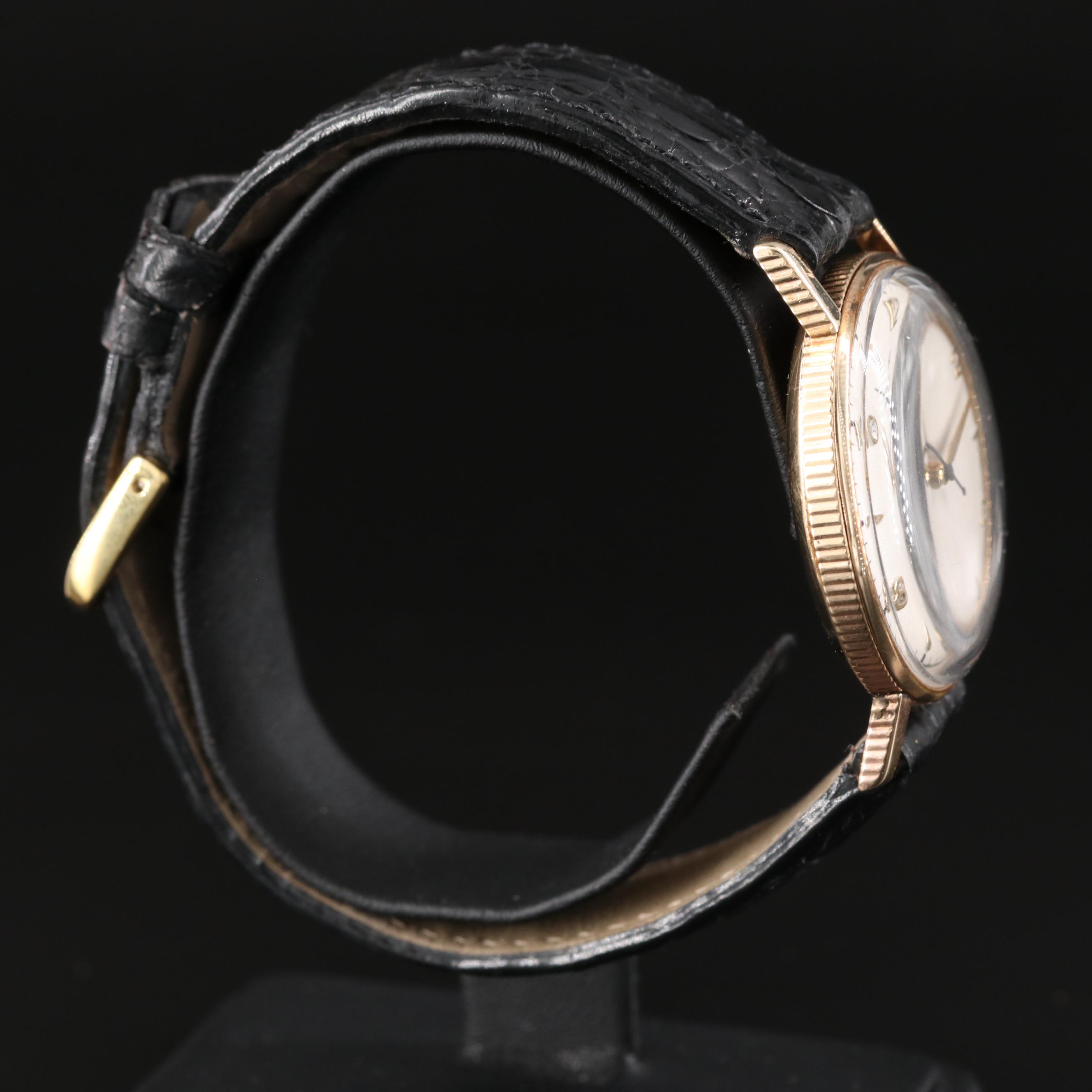 9K Rolex Precision Coin Edge Vintage Watch