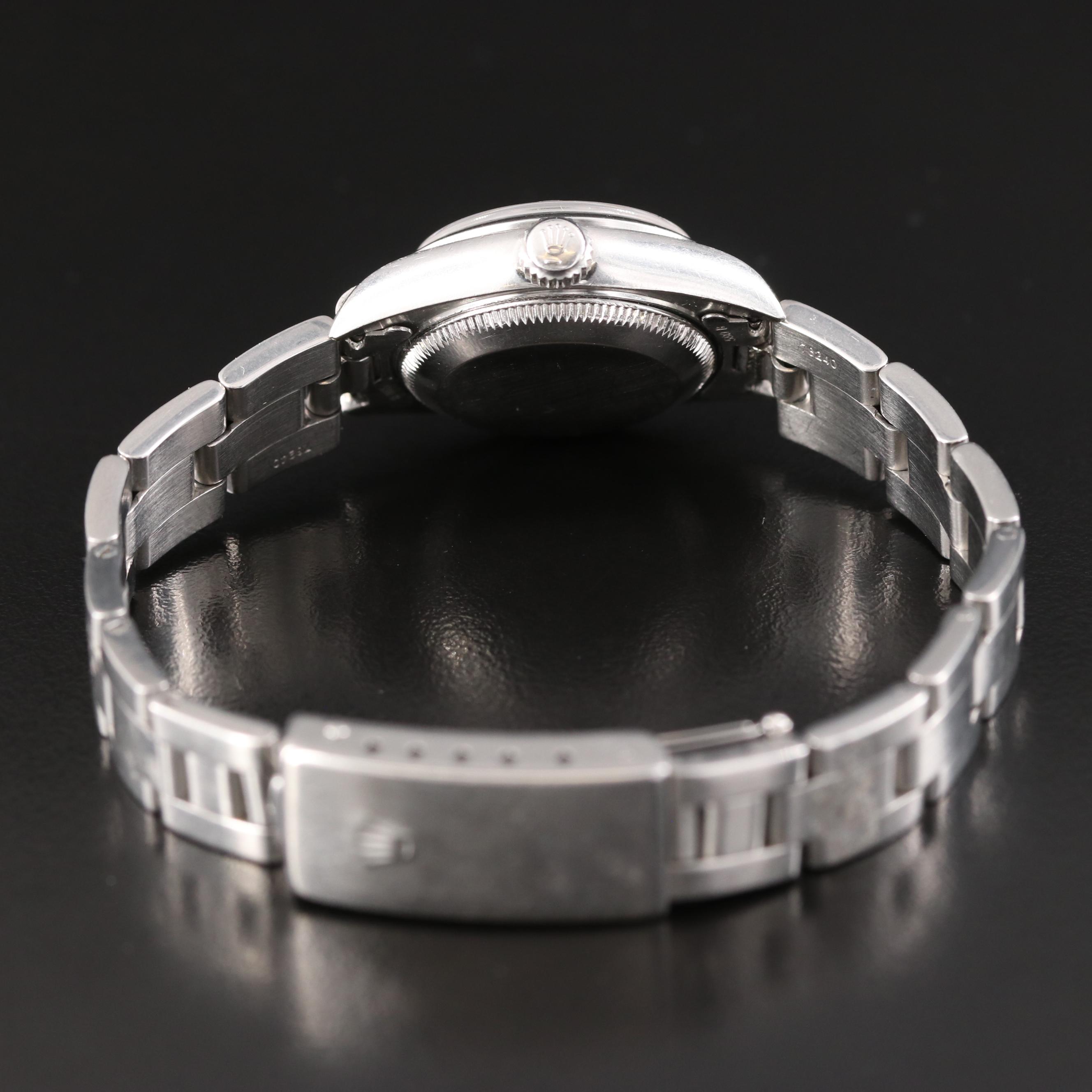 2000 Rolex Oyster Perpetual Blue Dial Date Watch