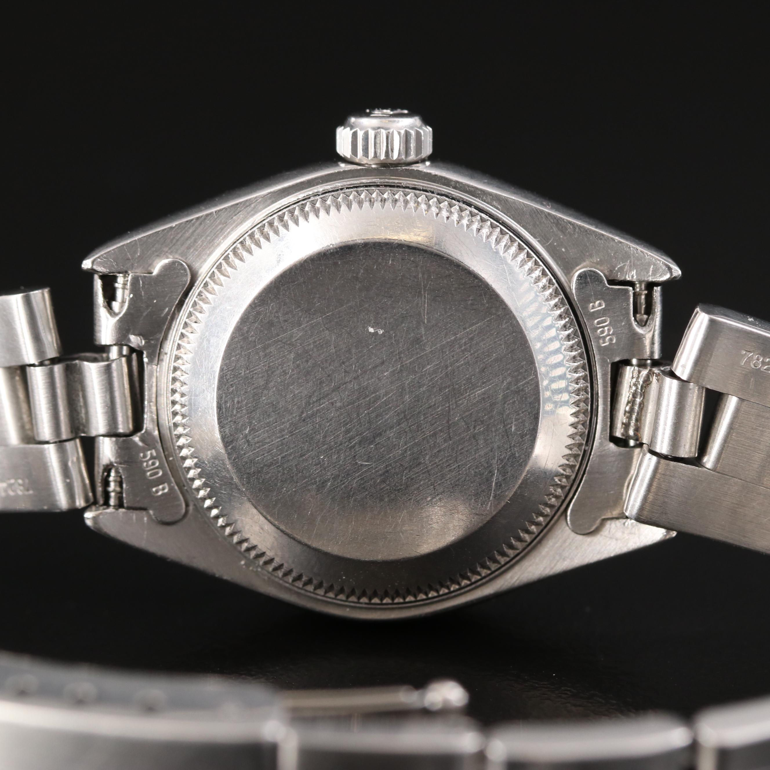 2000 Rolex Oyster Perpetual Blue Dial Date Watch