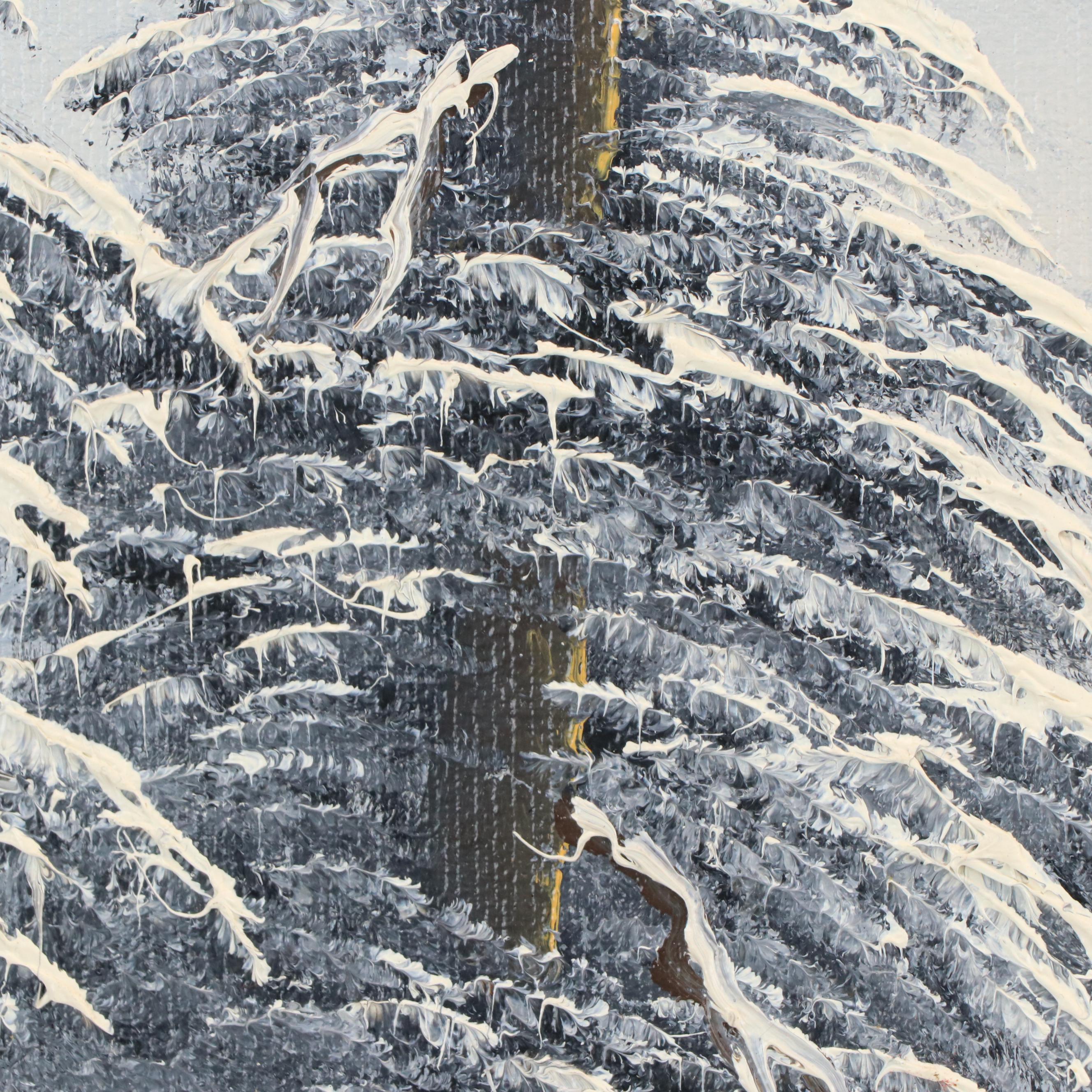 Barrister Oil Painting of Winter Landscape, 1970's