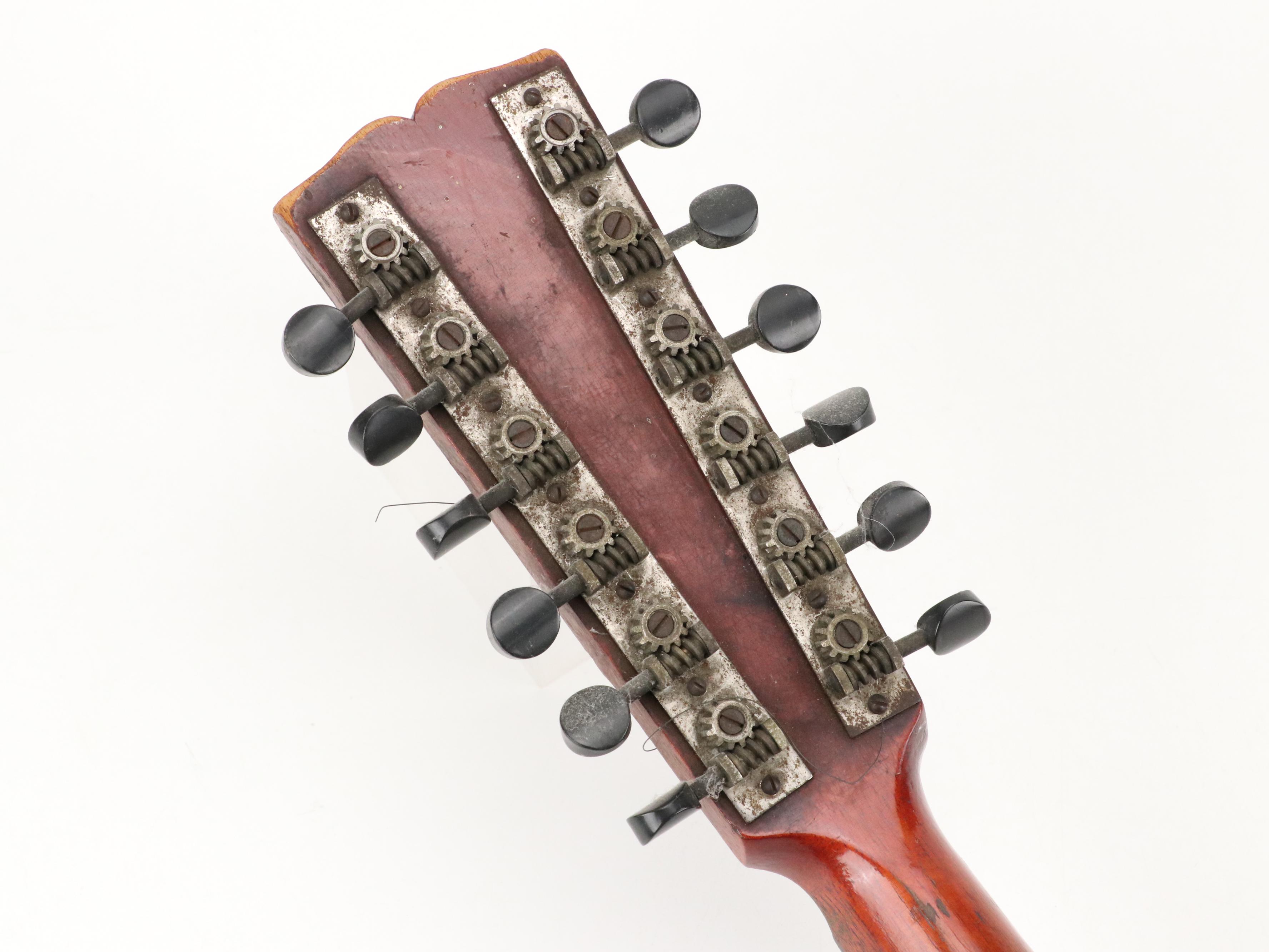 Washburn Style Acoustic Gourd Mandolin, Early 20th Century