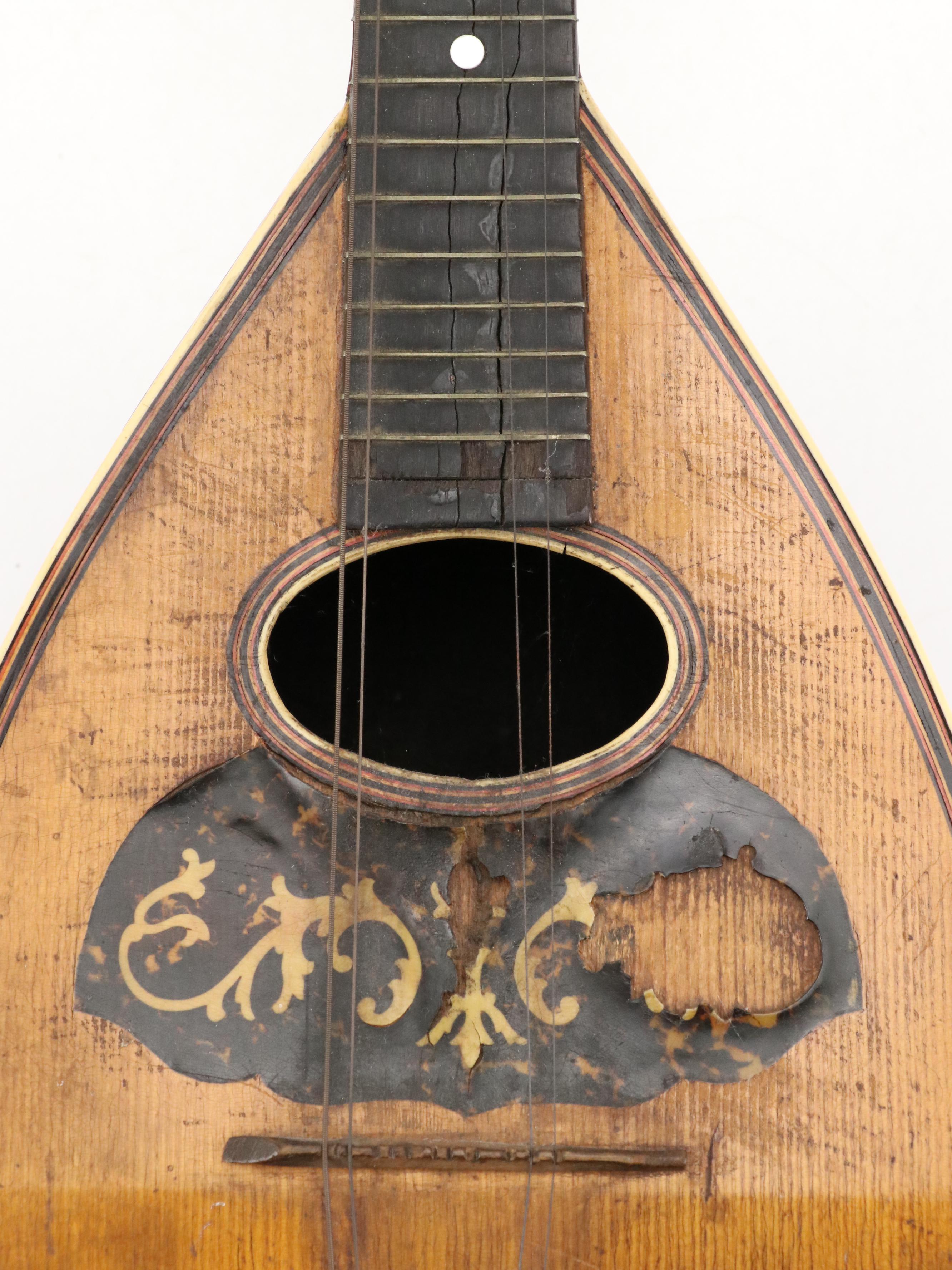 Washburn Style Acoustic Gourd Mandolin, Early 20th Century